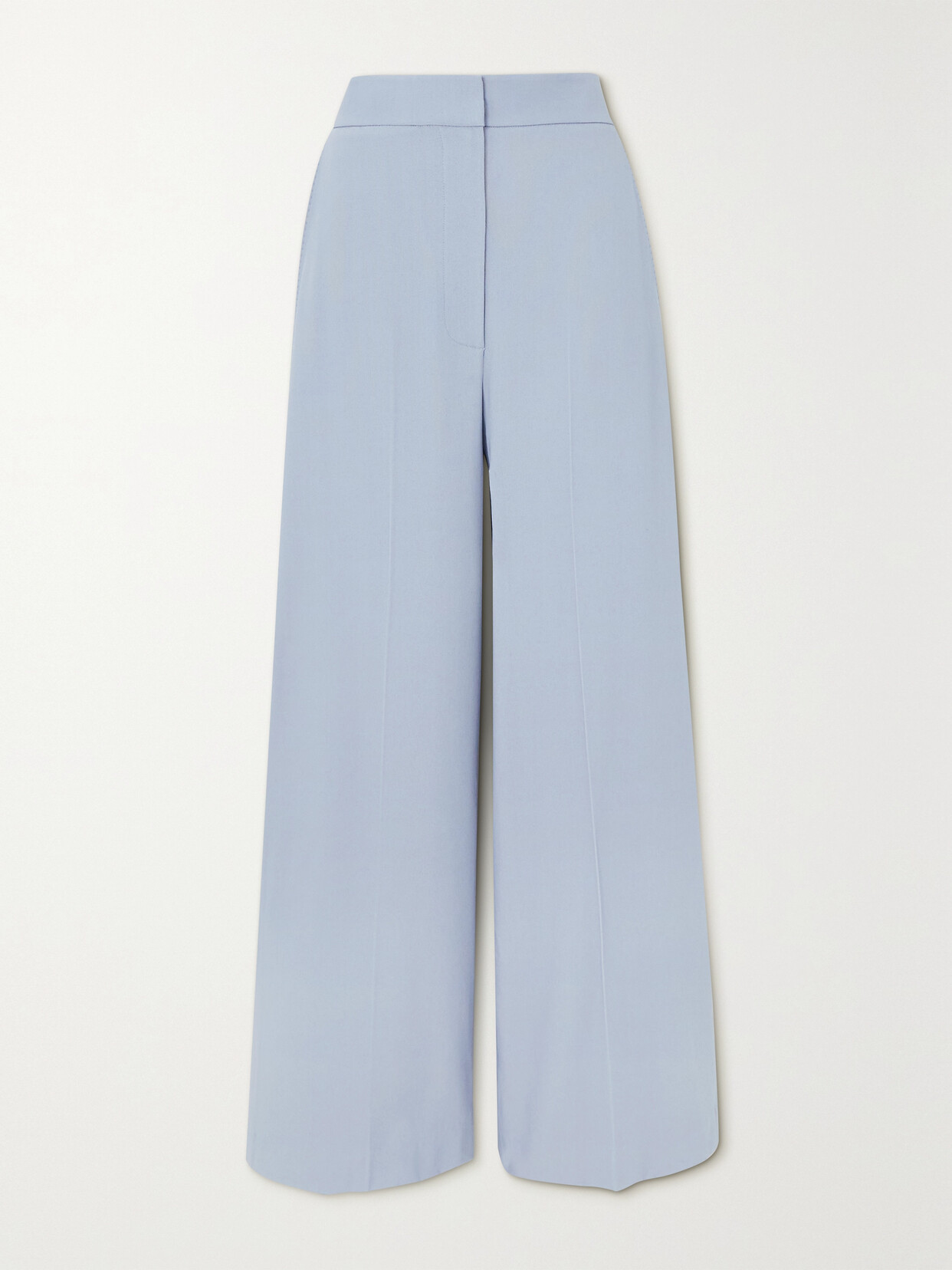 Khaite - Strannly Wool-blend Wide-leg Pants - Blue