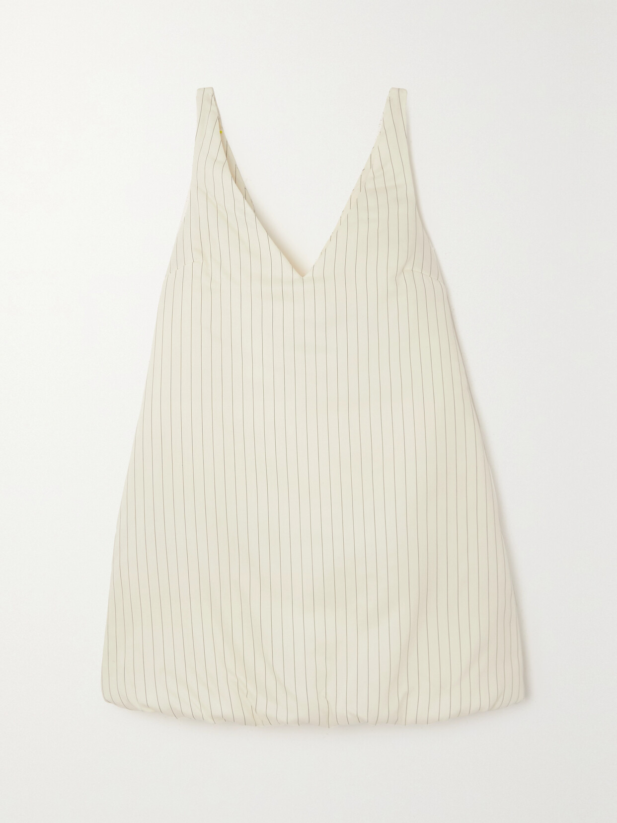 Khaite - Branna Pinstriped Wool, Silk And Cotton-blend Mini Dress - Ivory