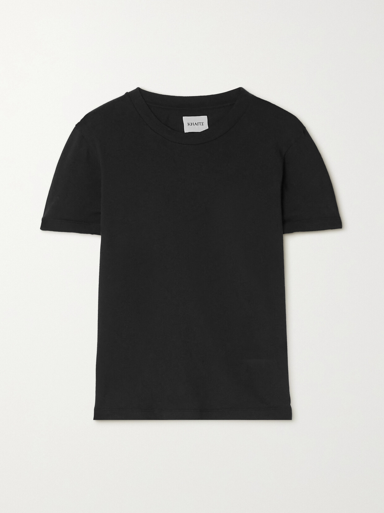 Khaite Emmylou Cotton-jersey T-shirt In Black