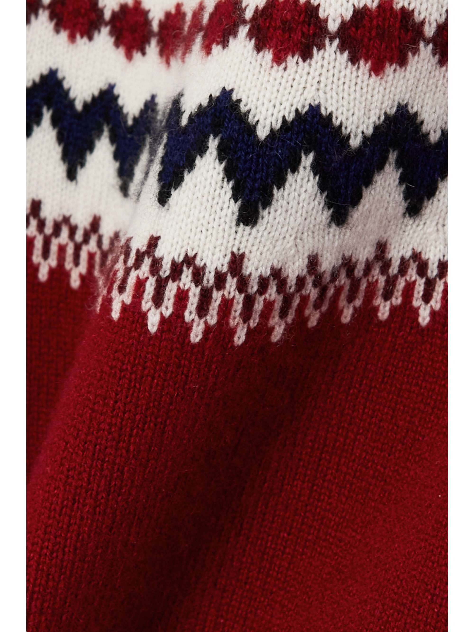 KHAITE Denali Fair Isle cashmere turtleneck sweater