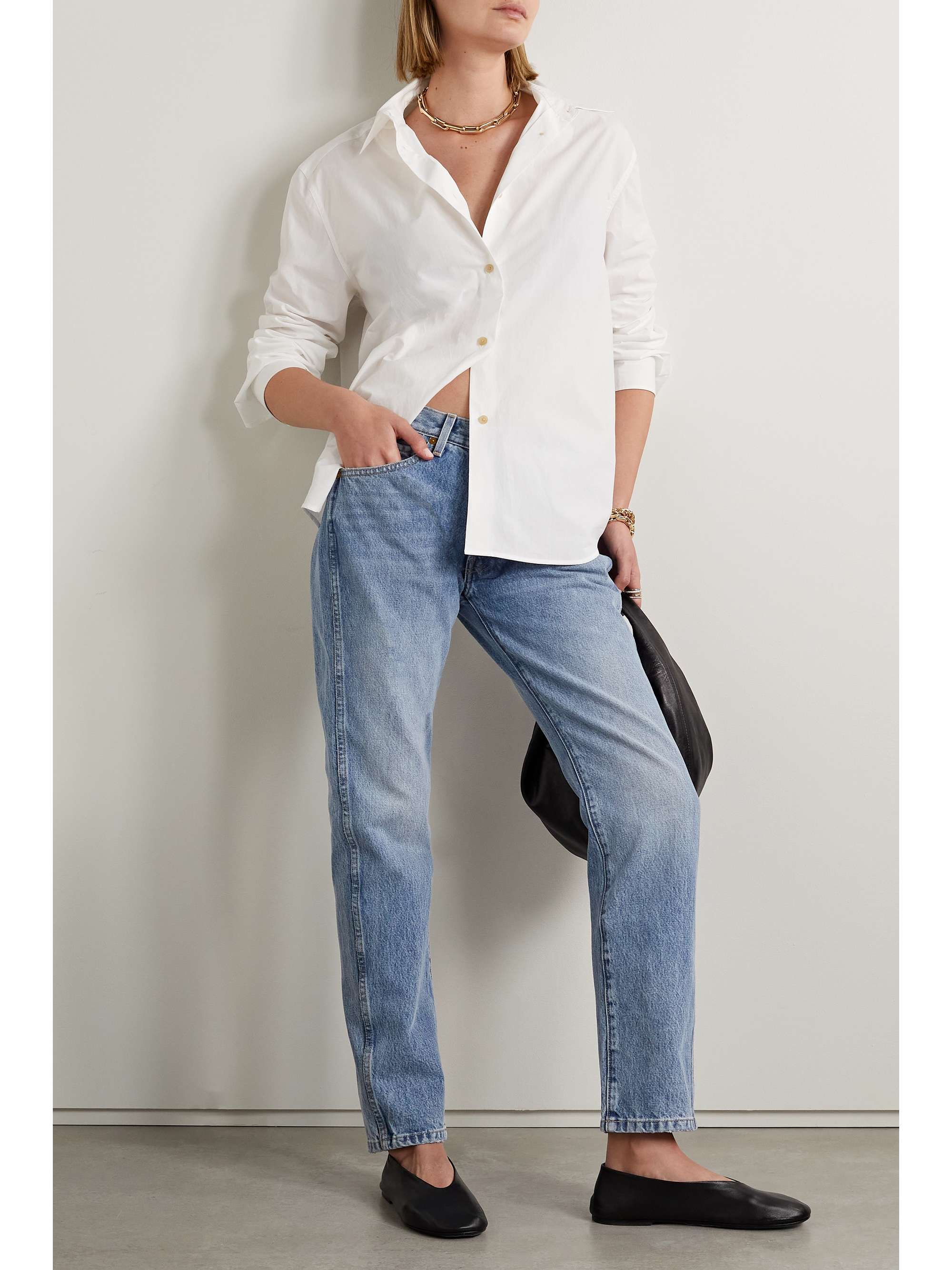 KHAITE Kyle tief sitzende Jeans mit geradem Bein