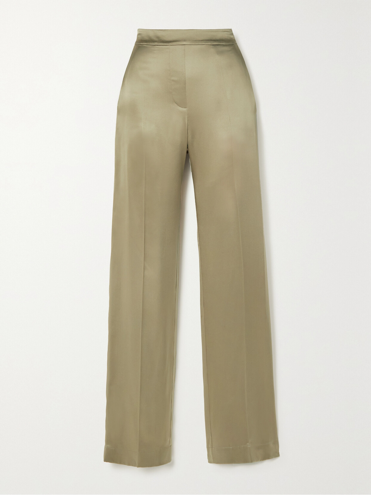 Joseph - Tova Silk-satin Straight-leg Pants - Brown