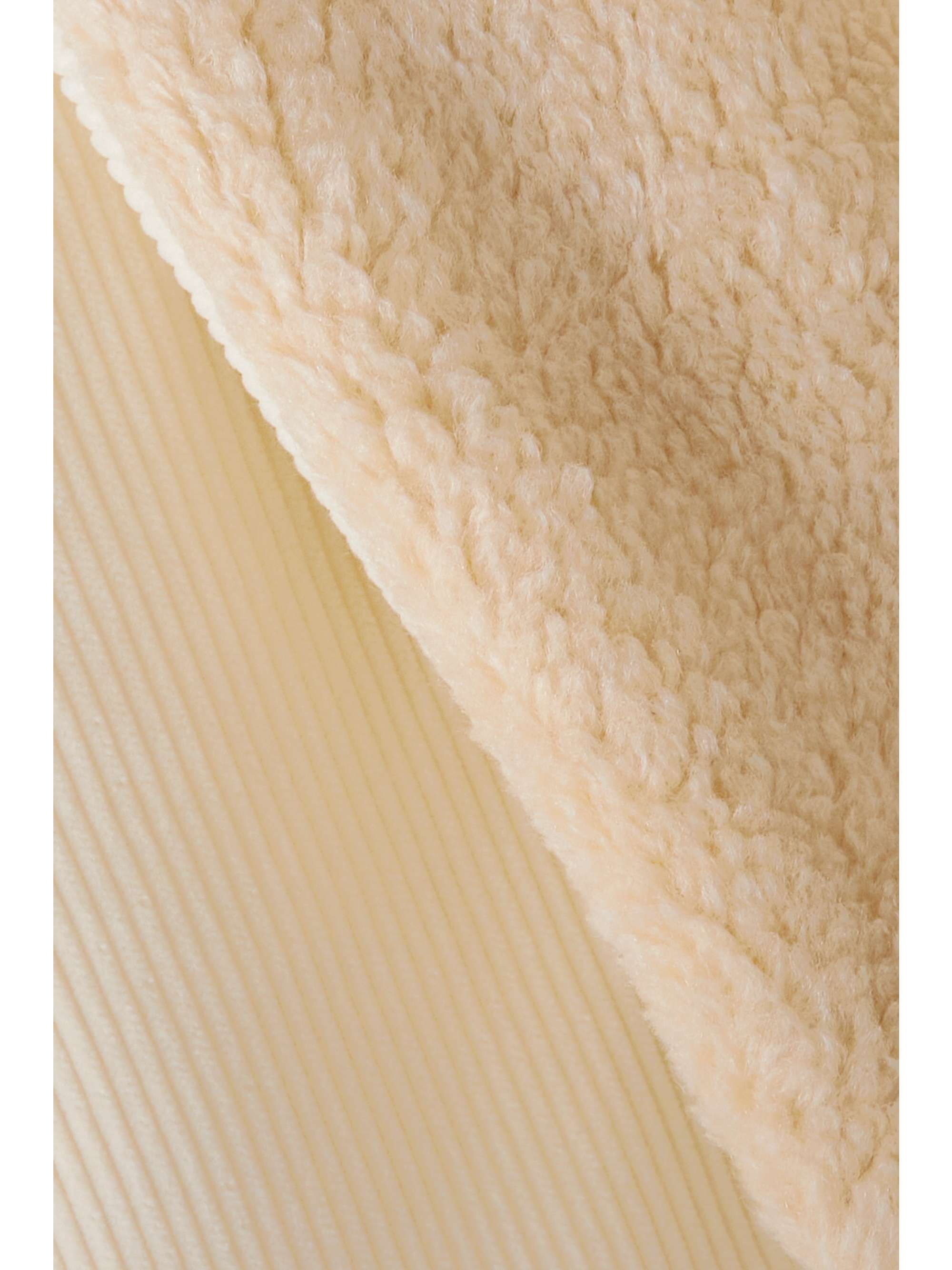 KHAITE Flinn verkürzte Jacke aus Baumwollcord mit Shearling-Besatz