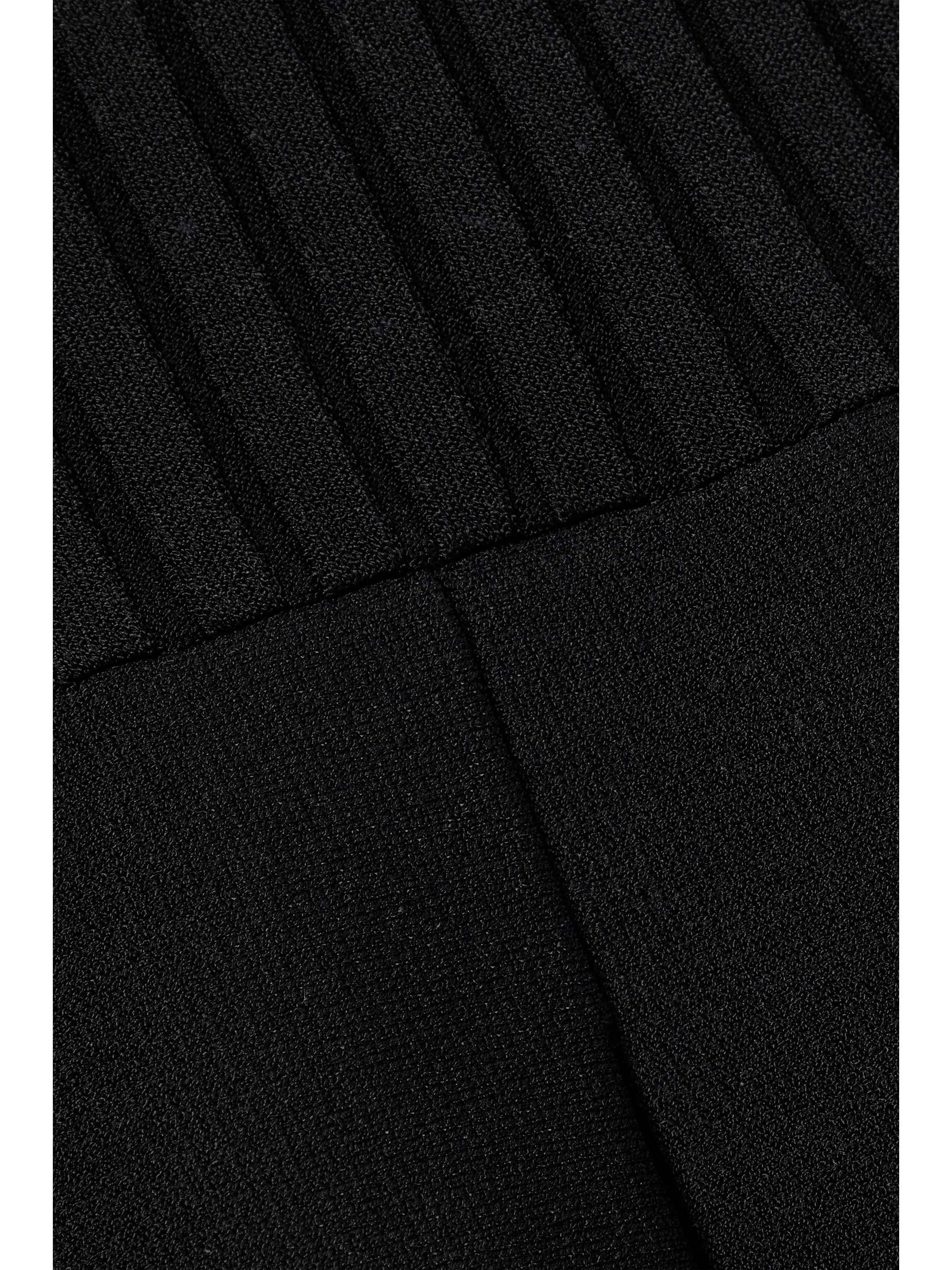 KHAITE Jago geripptes Minikleid aus Strick mit Falten