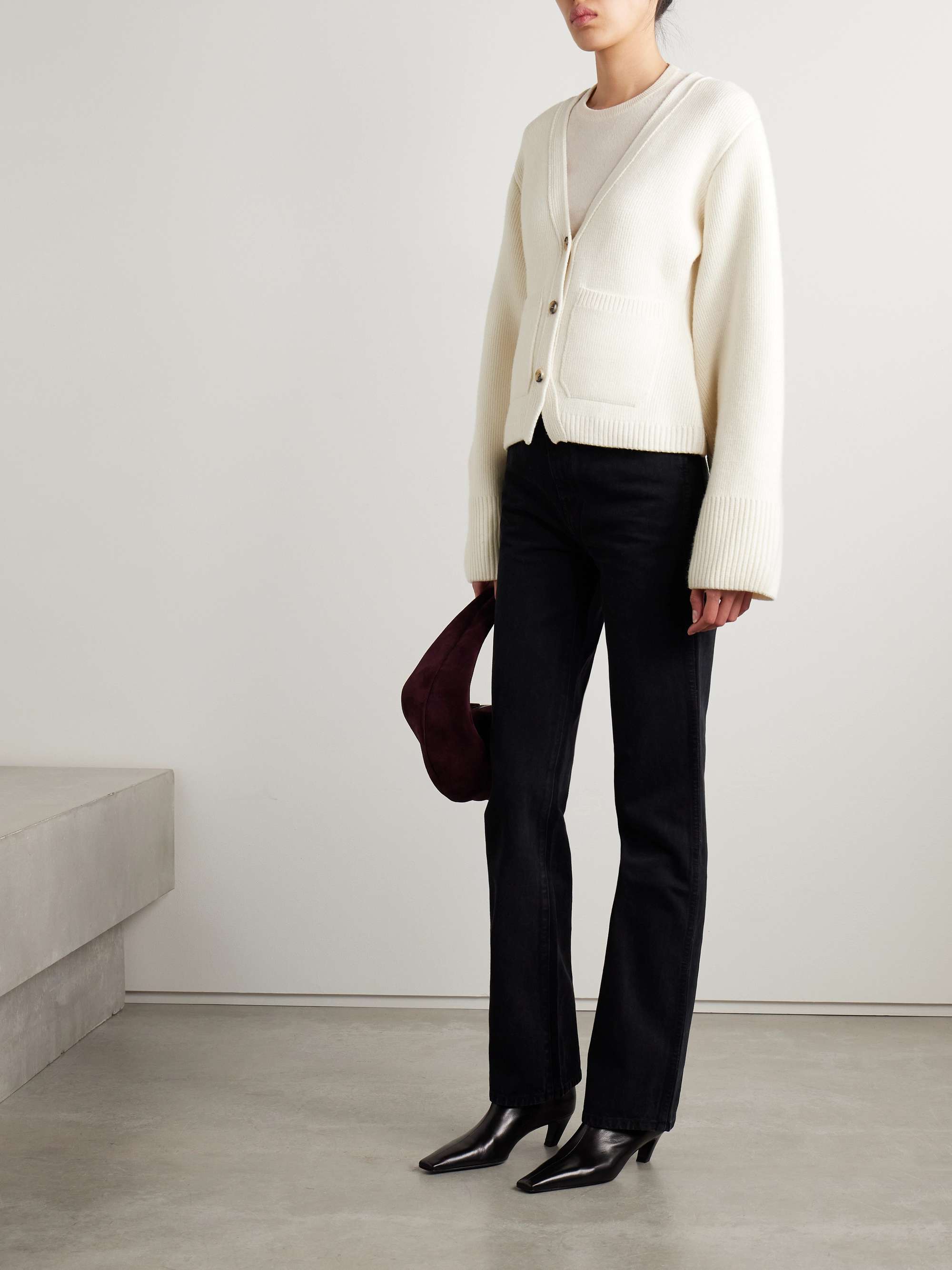 KHAITE Scarlet cashmere cardigan