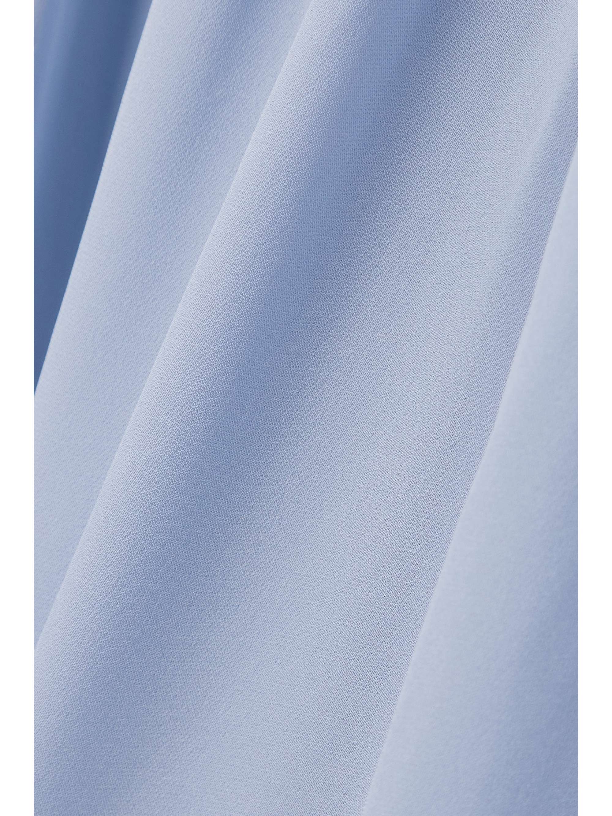KHAITE Colleen Midi-Hemdblusenkleid aus Seiden-Georgette mit Falten
