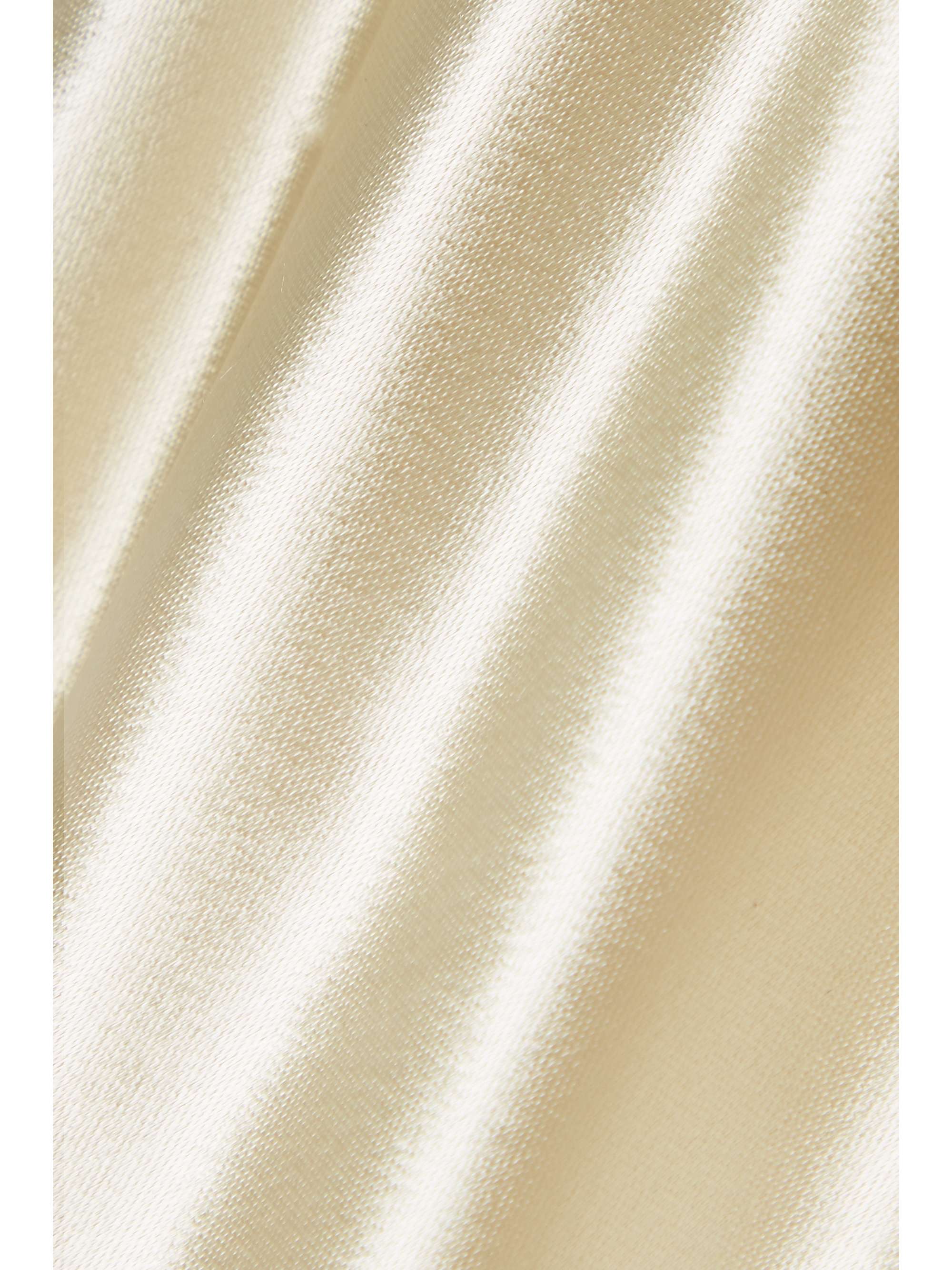KHAITE Toni verkürzte Hose mit weitem Bein aus Satin