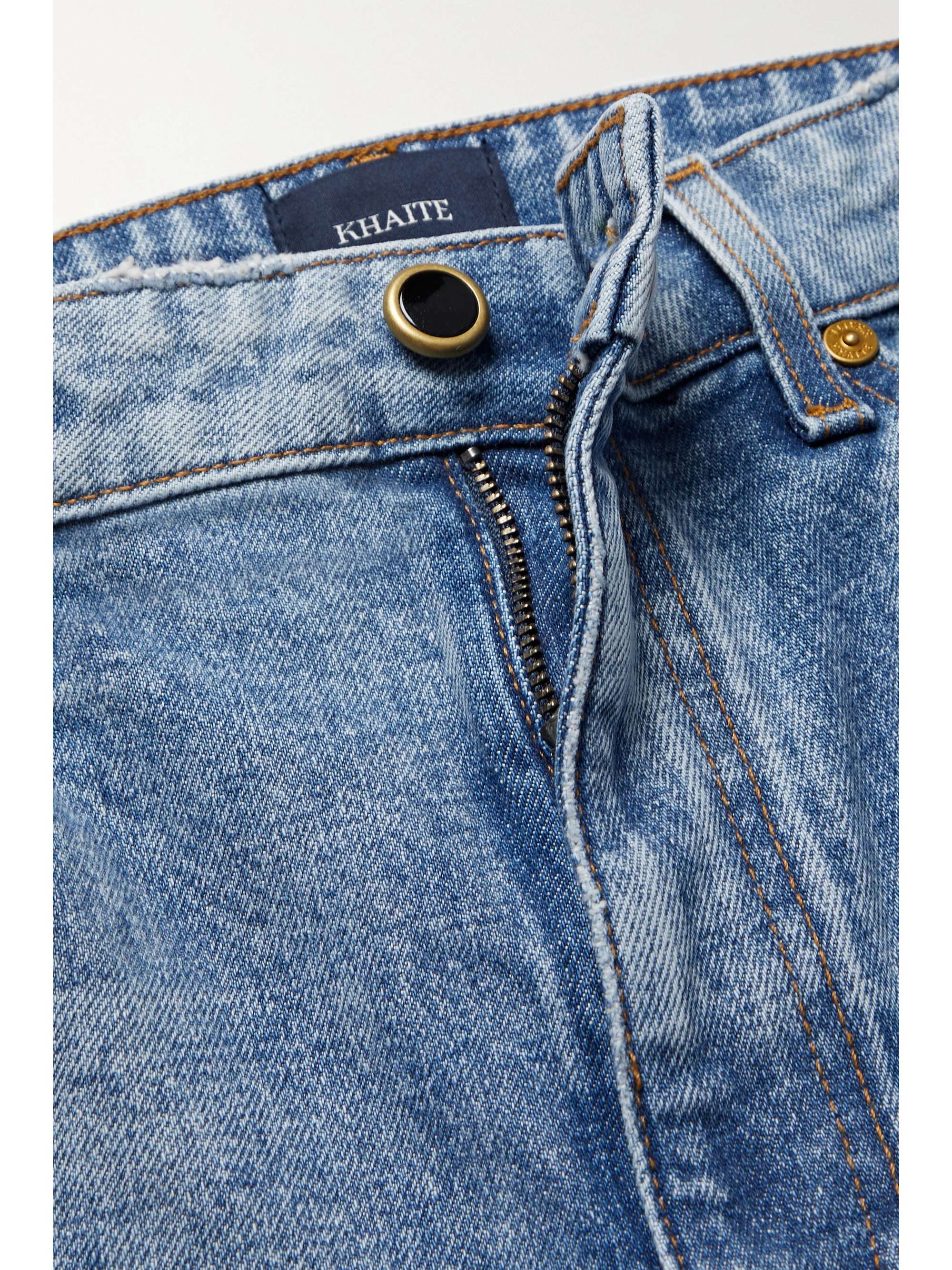 KHAITE Vivian verkürzte, hoch sitzende Bootcut-Jeans