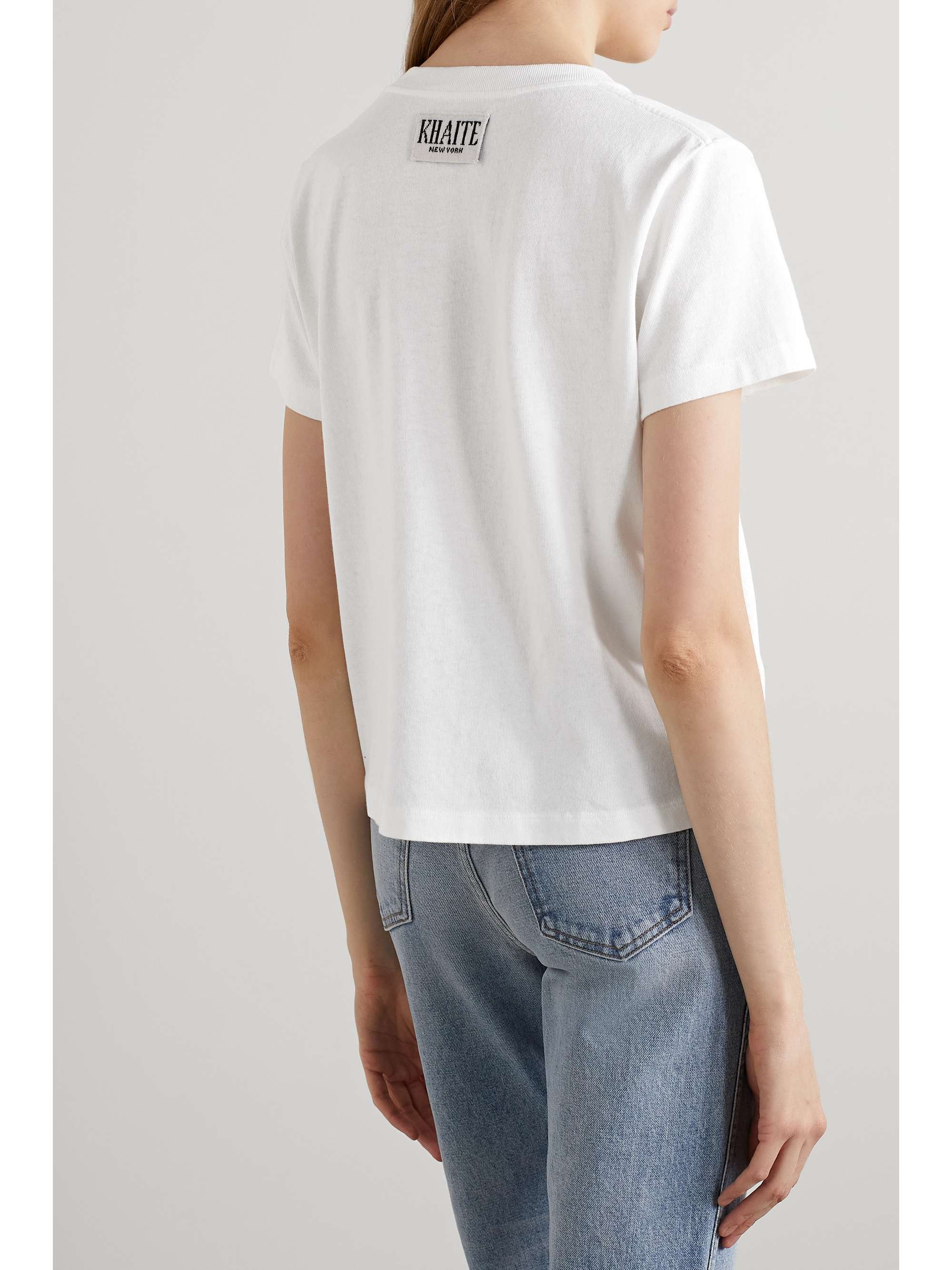 KHAITE Emmylou cotton-jersey T-shirt