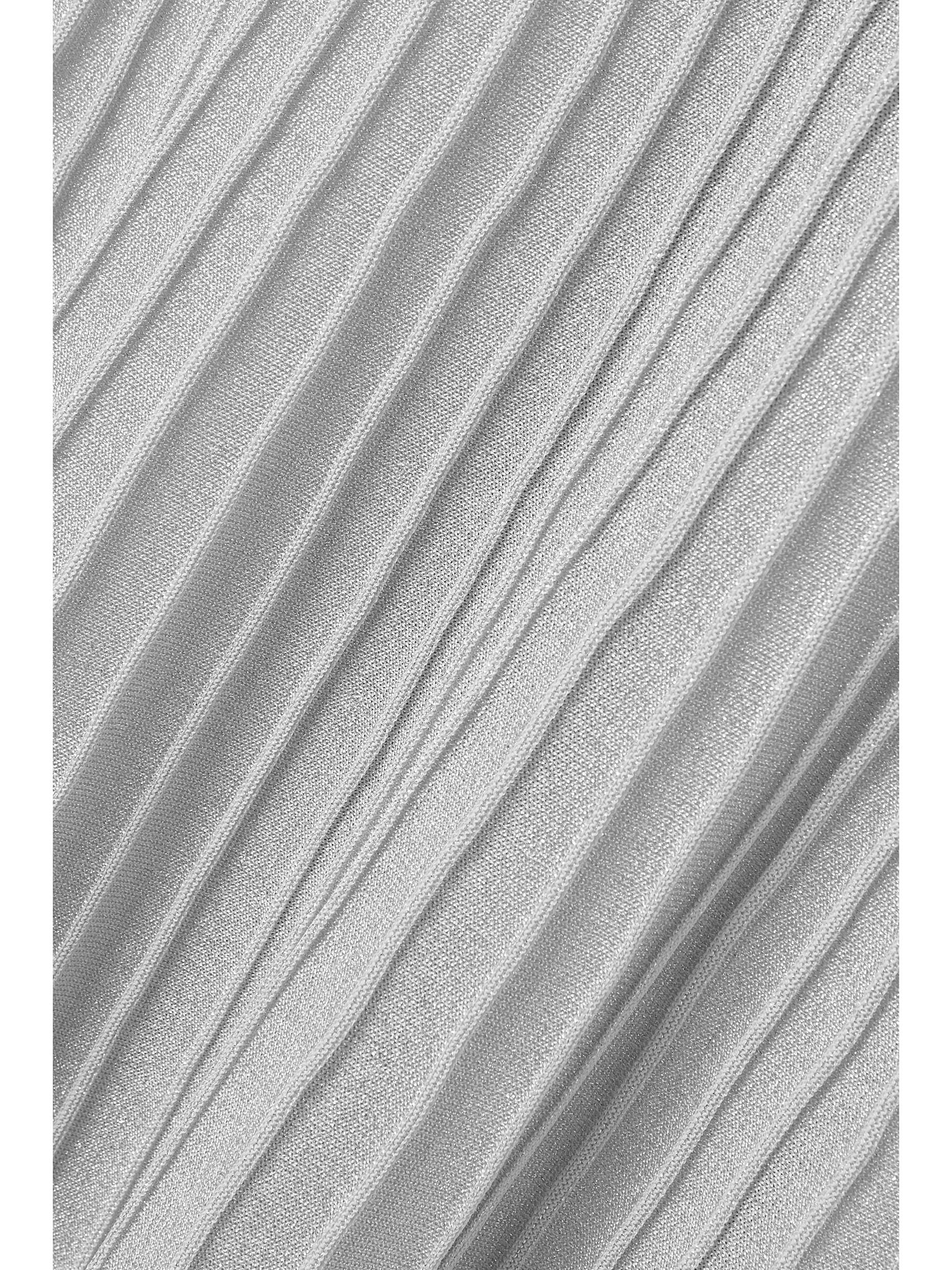 KHAITE Keese Maxikleid aus Metallic-Rippstrick