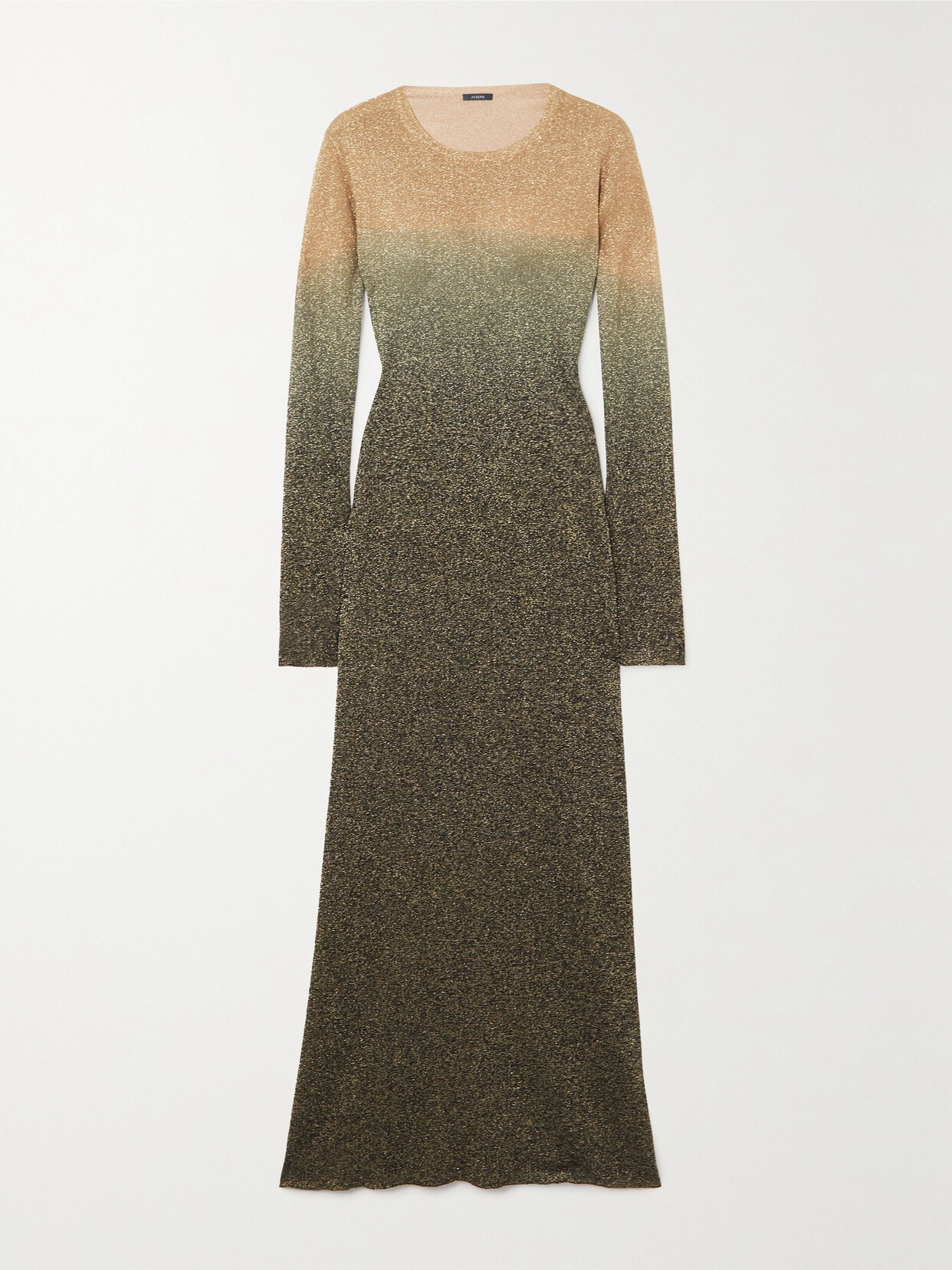 Joseph - Ombré Lurex Maxi Dress - Brown