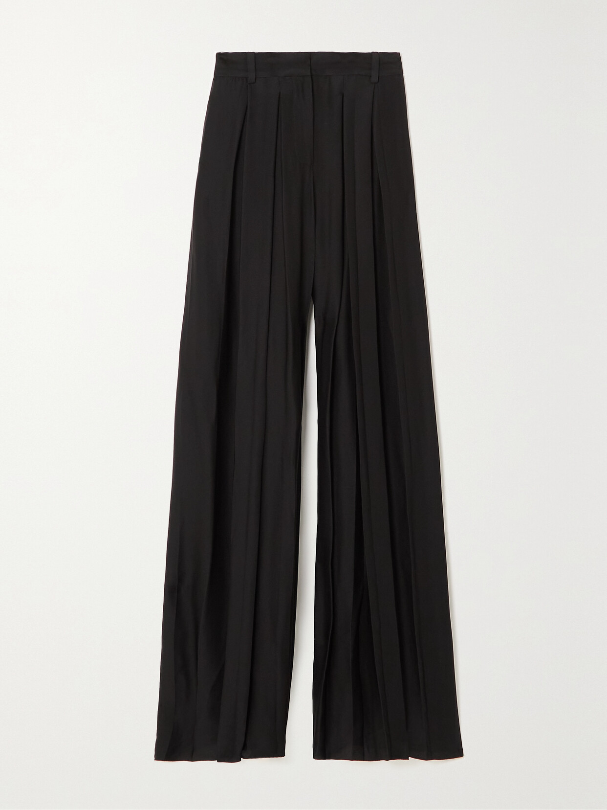 JOSEPH BARLOW PLISSÉ-SATIN WIDE-LEG PANTS