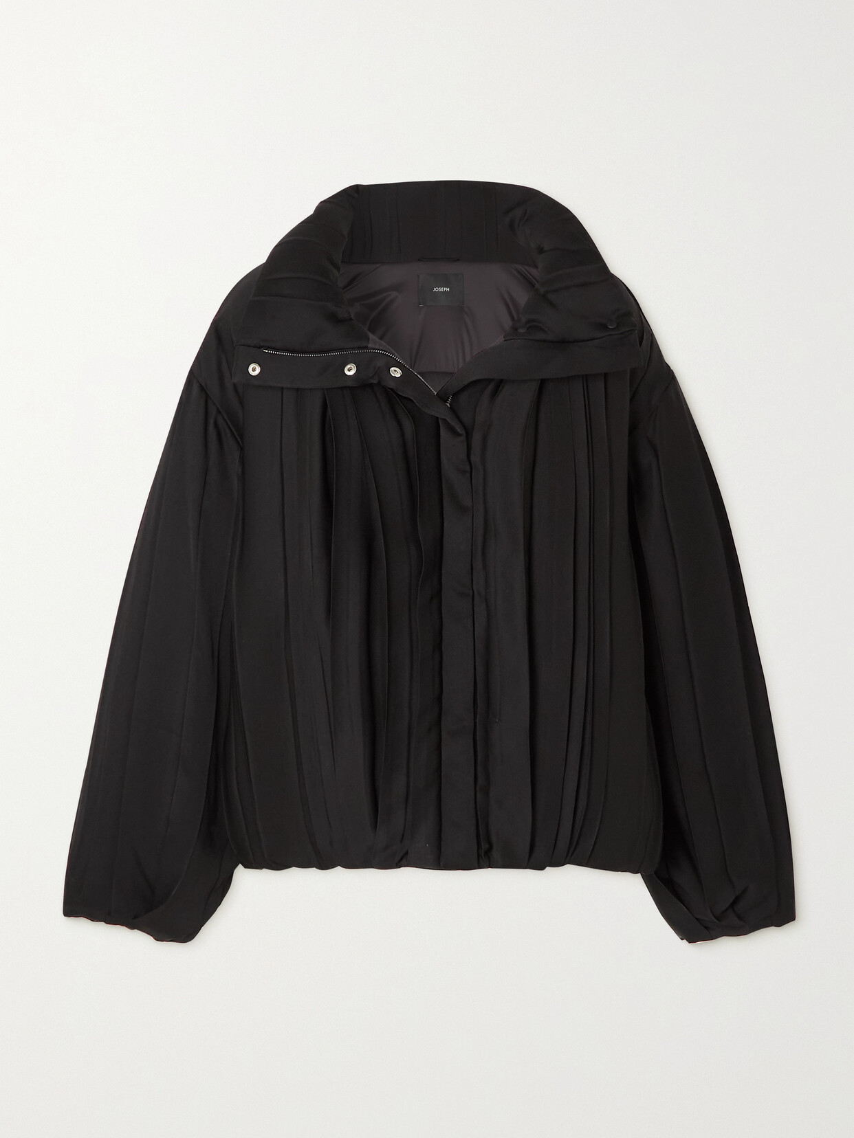 Joseph - Hart Oversized Padded Plissé-satin Jacket - Black