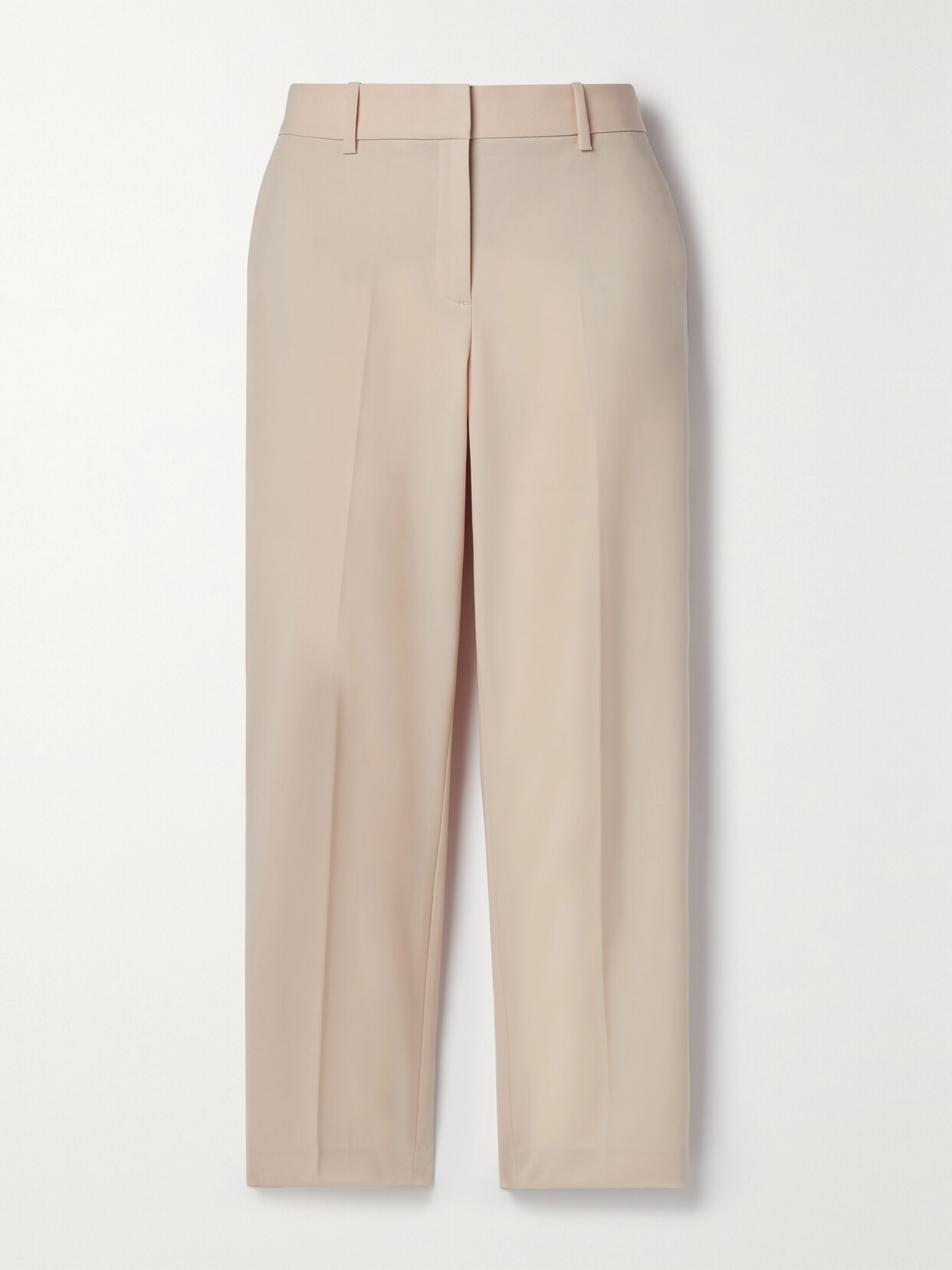 Theory - Treeca Cropped Wool-blend Slim-leg Pants - Pink