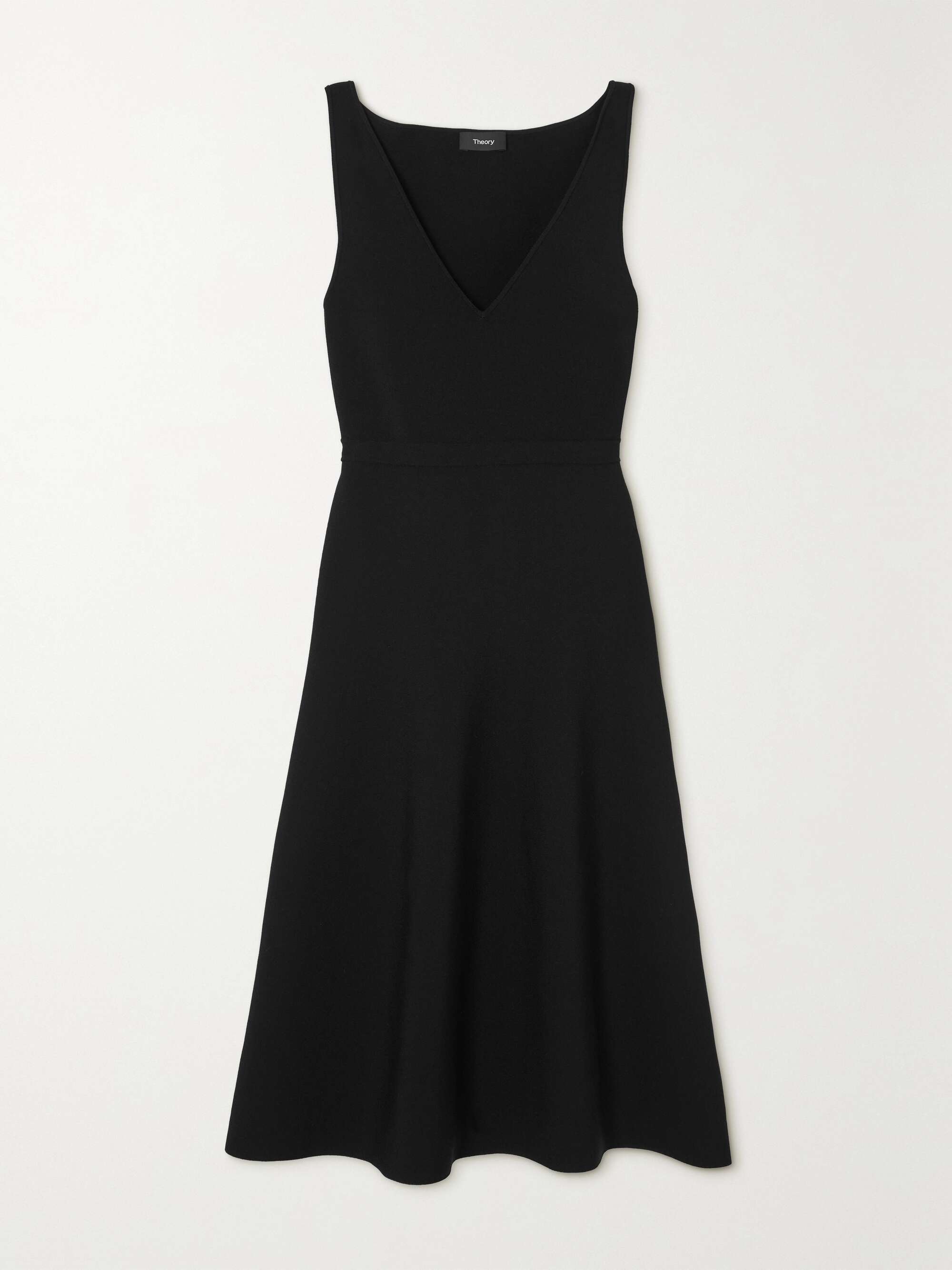 THEORY Stretch-crepe midi dress | NET-A-PORTER