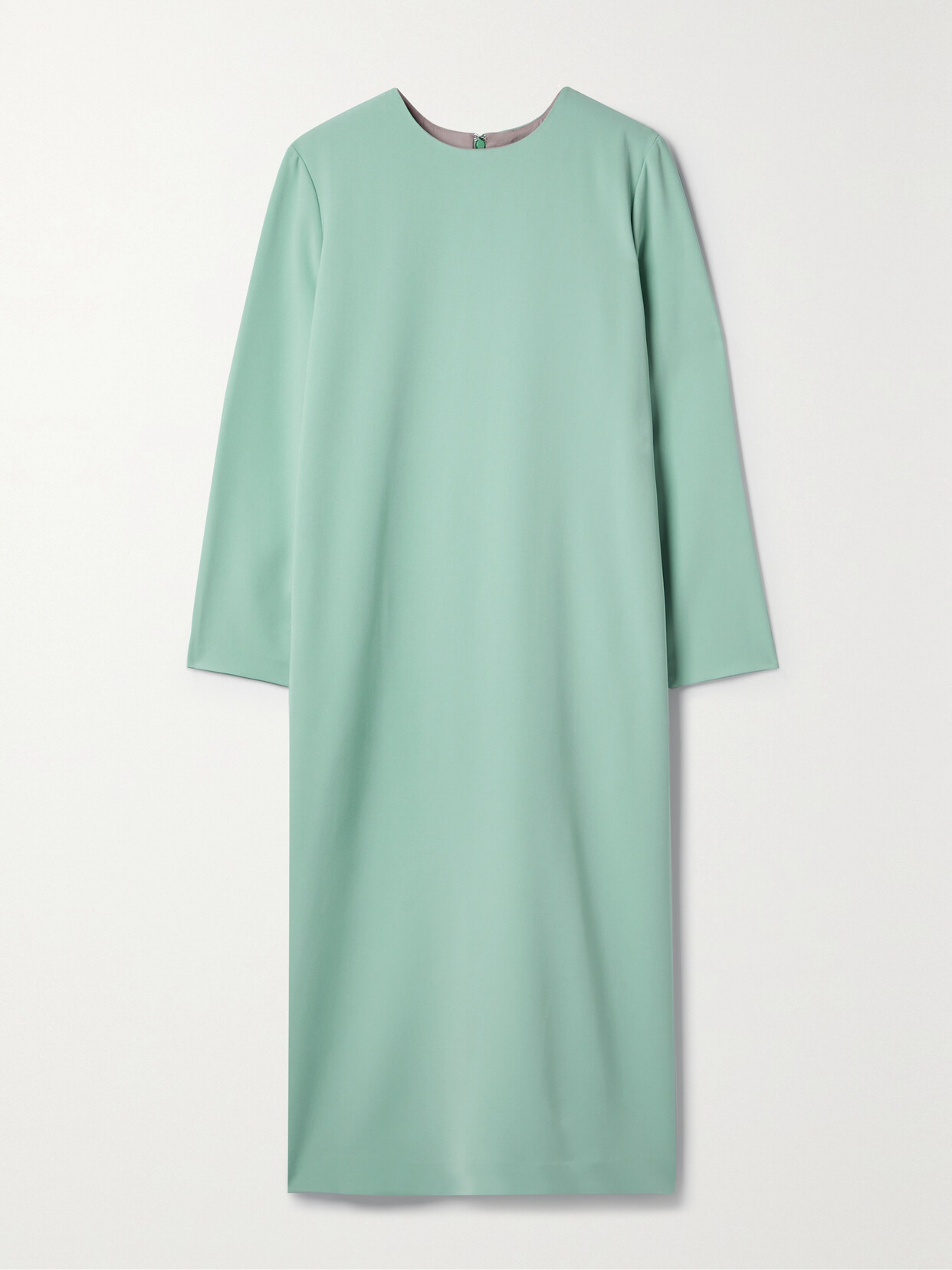 Theory Crepe Midi Dress In Green