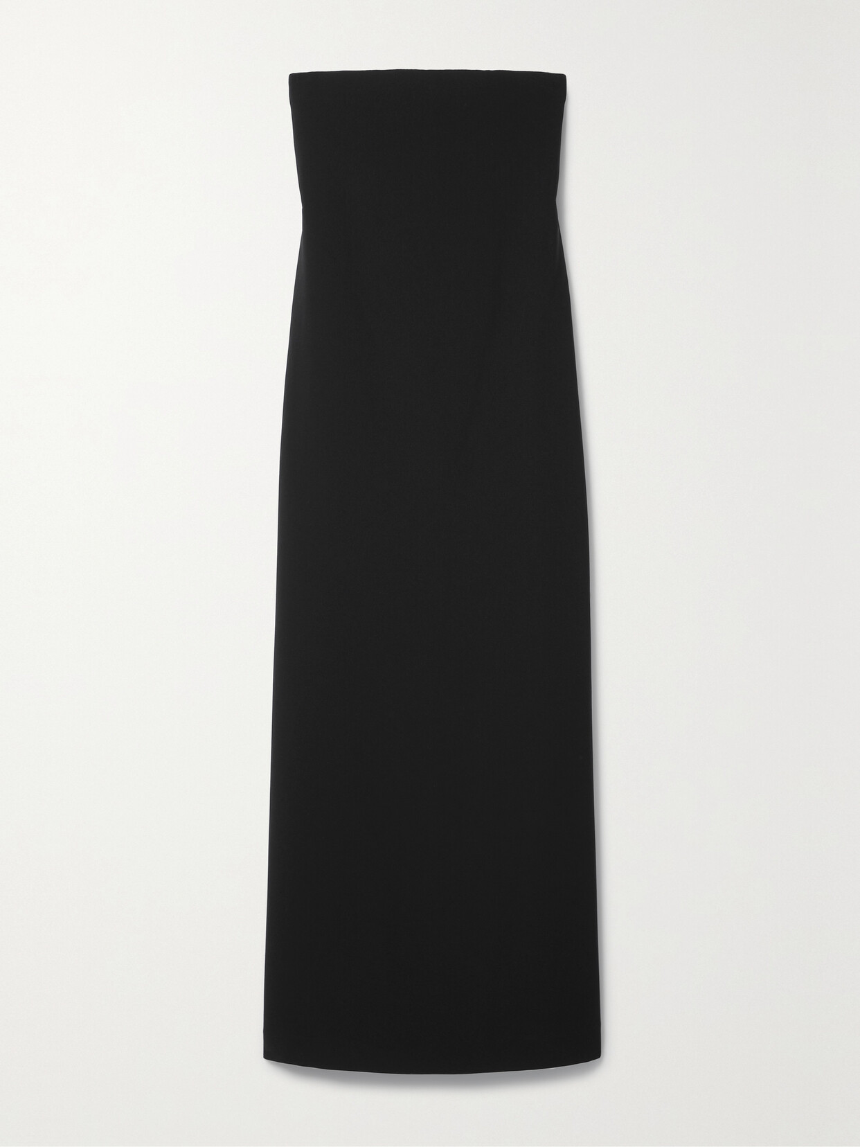 Theory - Strapless Crepe Midi Dress - Black