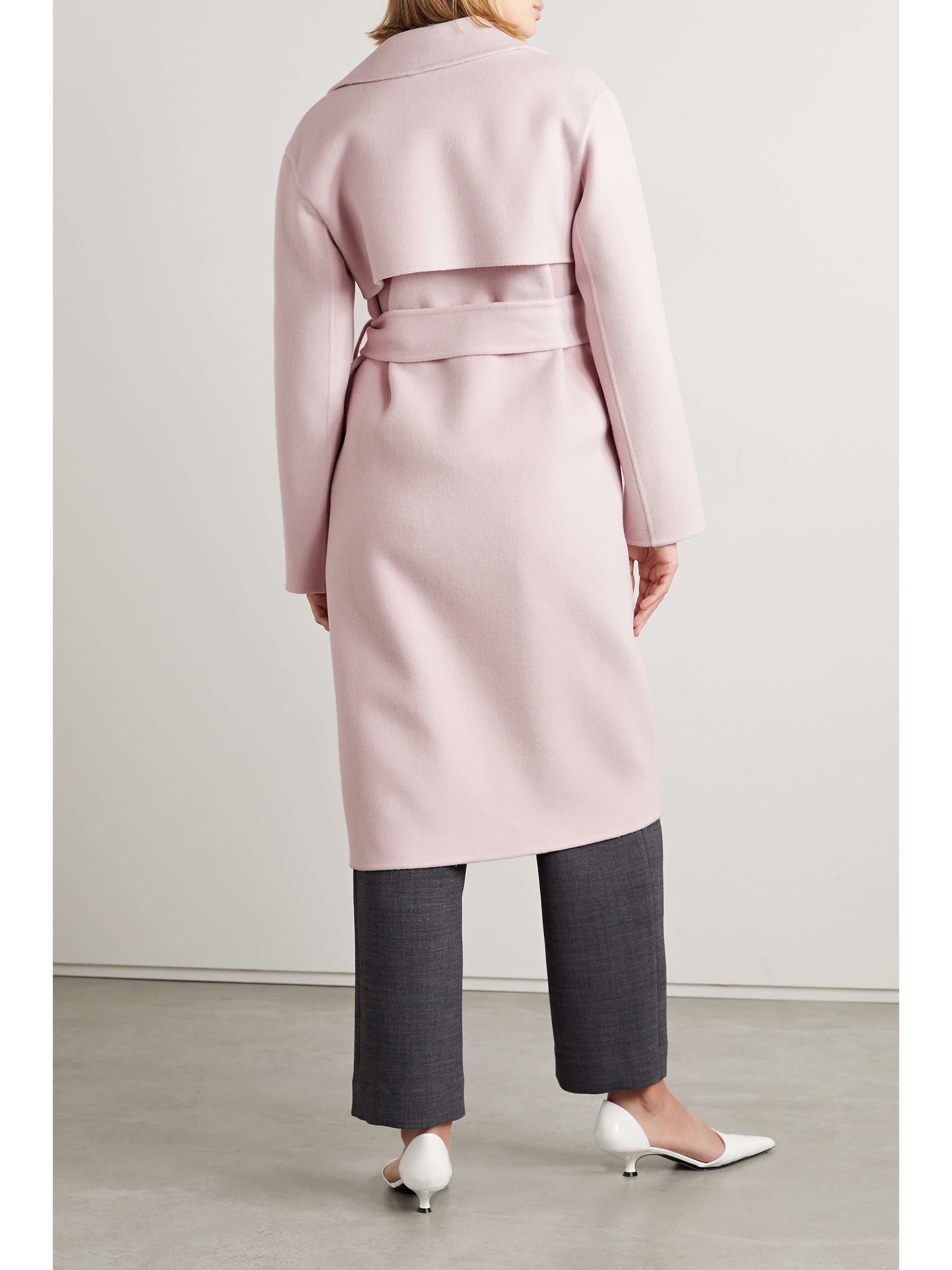 THEORY Belted wool and cashmere-blend trench coat