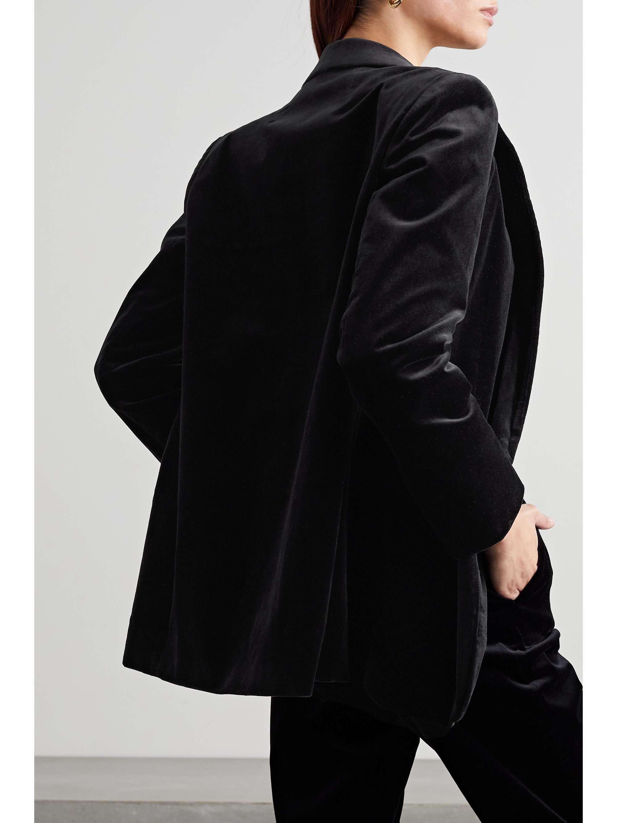 THEORY Cotton-blend velvet blazer
