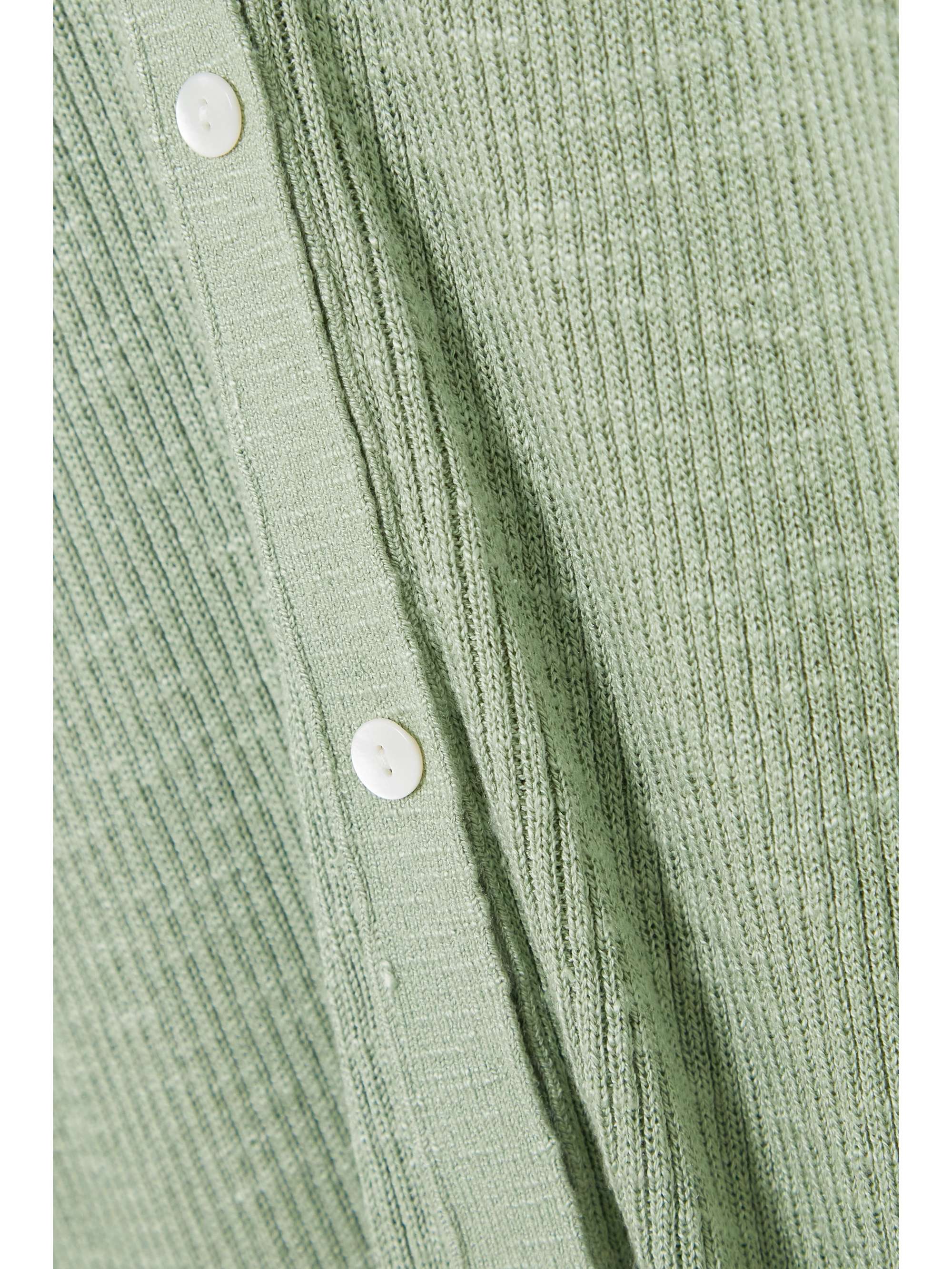 THEORY Ribbed cotton-blend shirt dress