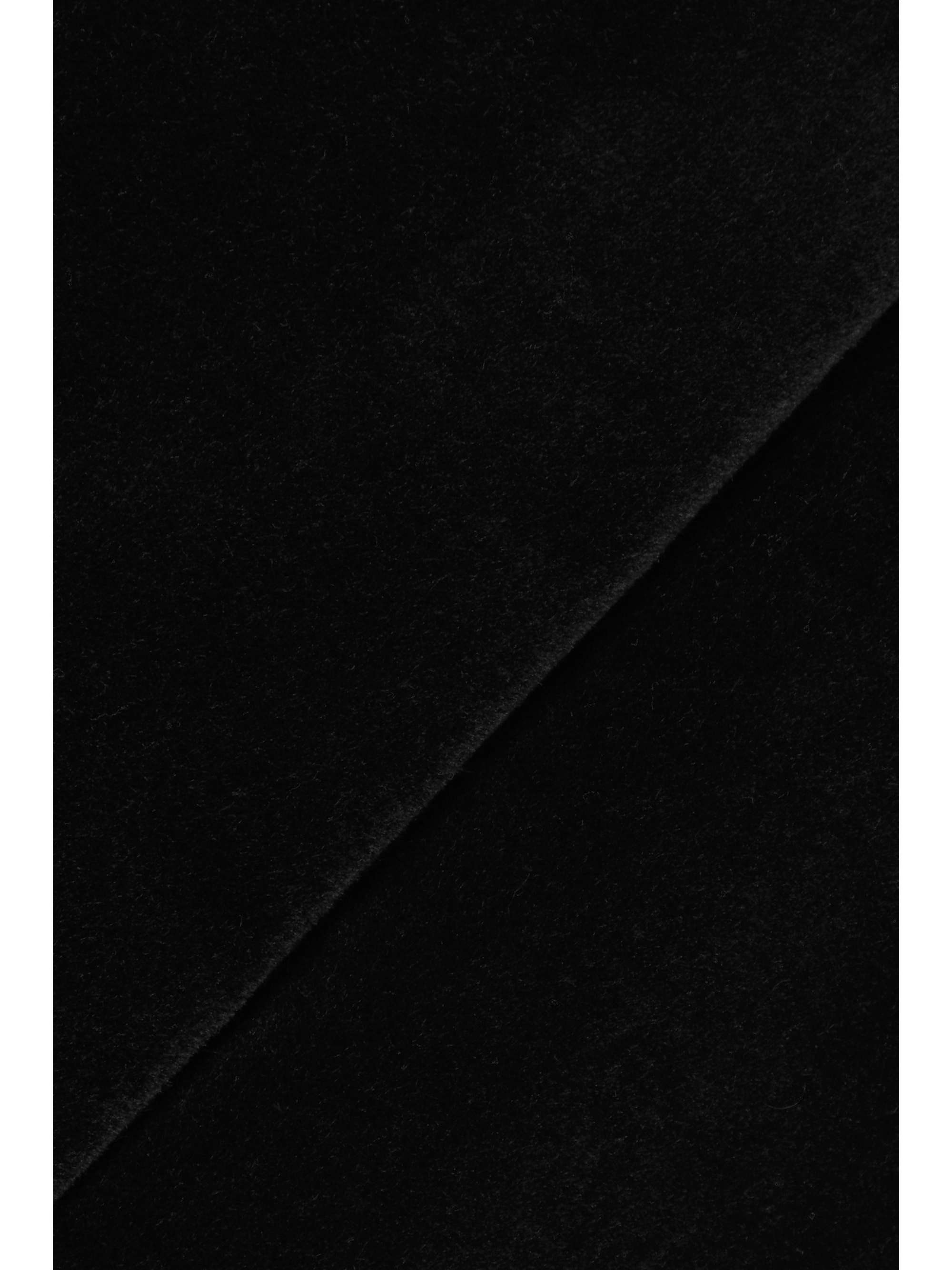 THEORY Cotton-blend velvet mini wrap skirt