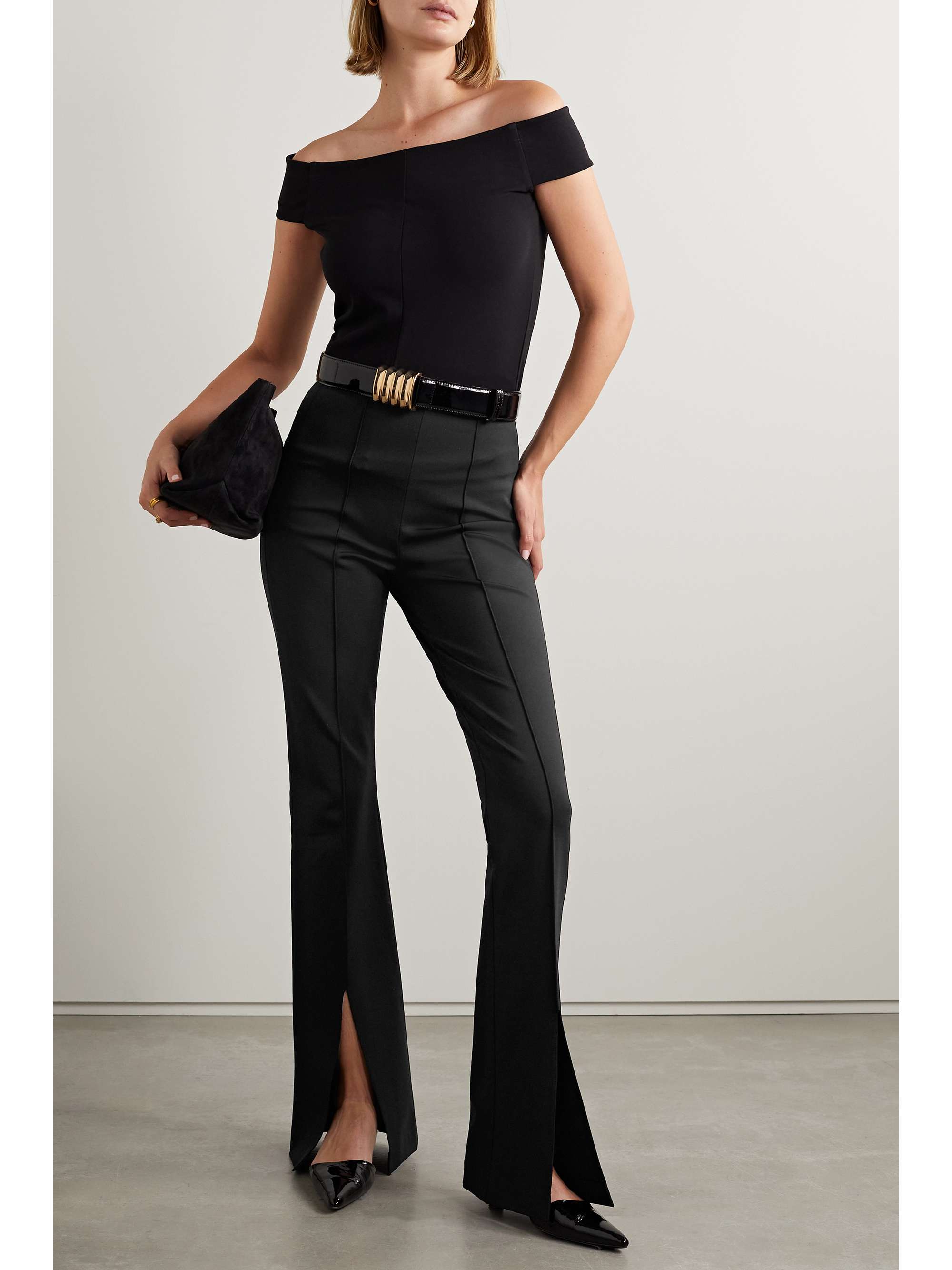 ALICE + OLIVIA Emiko stretch-cady flared pants | NET-A-PORTER