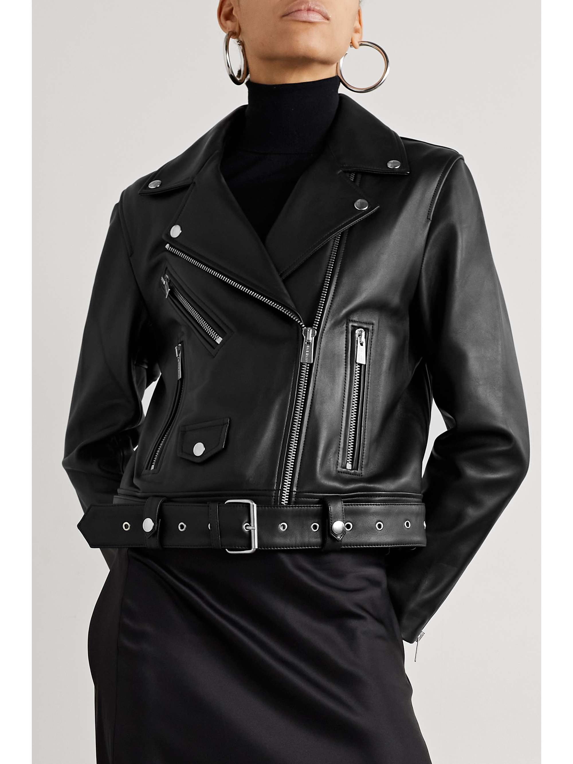 ANINE BING Benjamin leather biker jacket