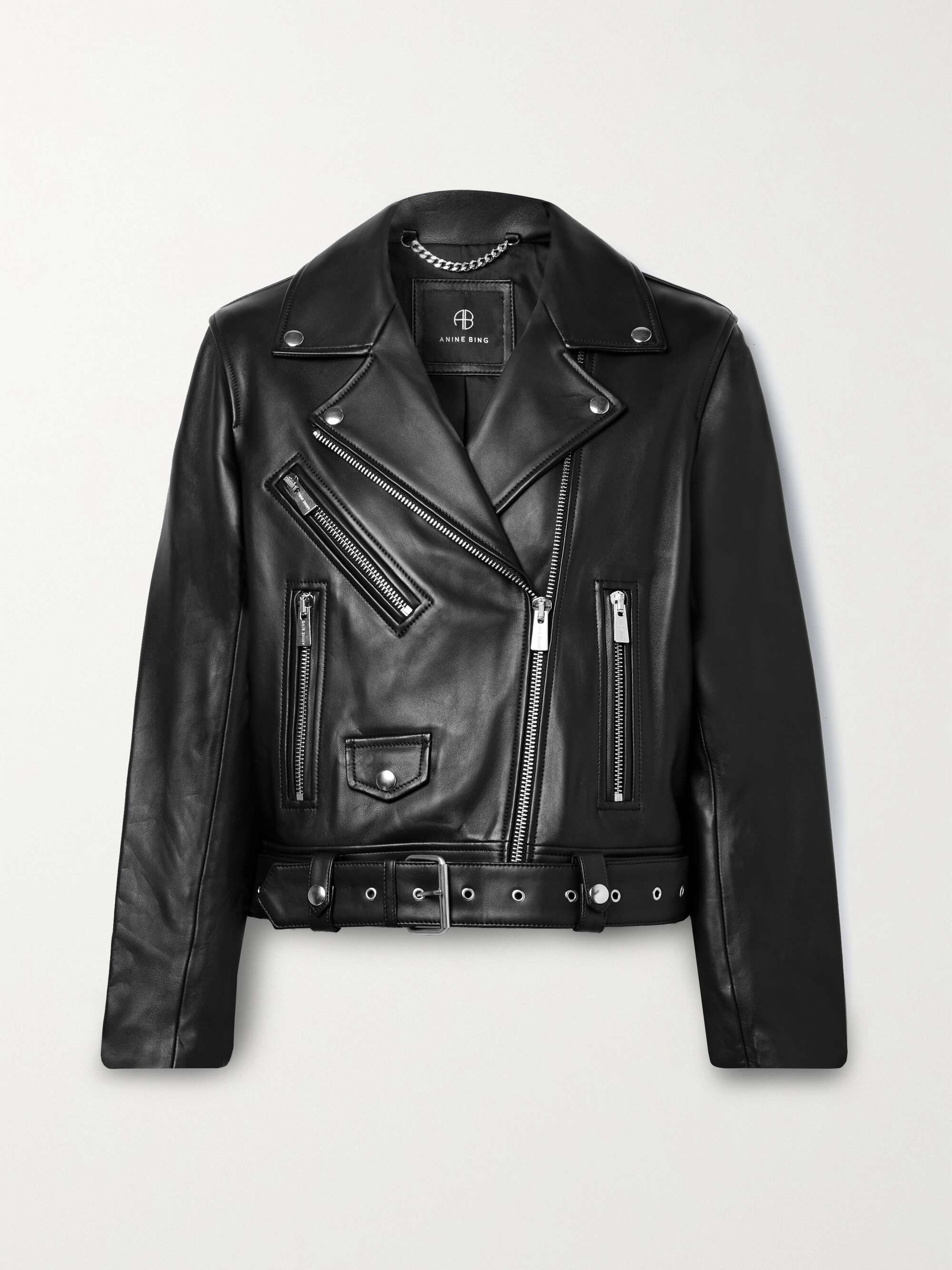 ANINE BING Benjamin leather biker jacket | NET-A-PORTER