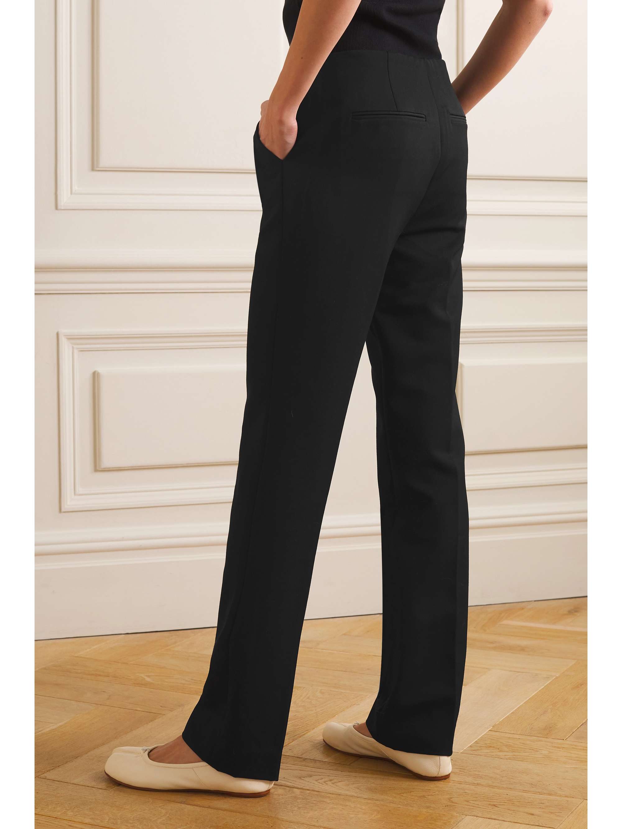 ANINE BING Lula wool-twill straight-leg pants