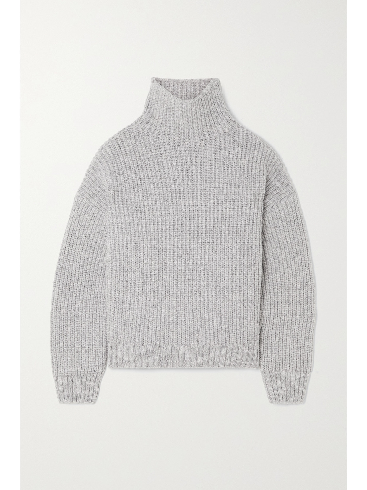 Anine Bing - Sydney Oversized Ribbed-knit Sweater - Gray