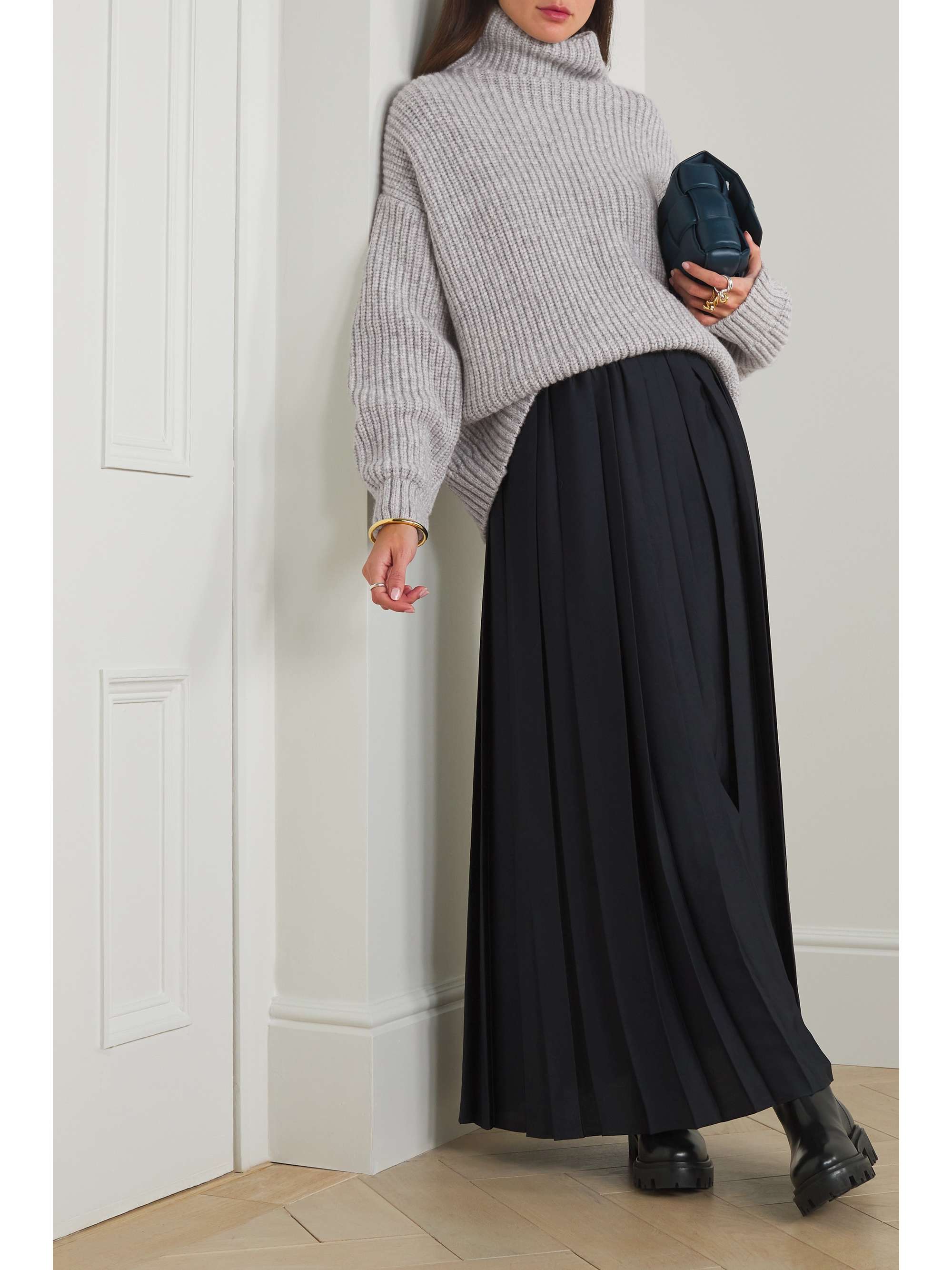ANINE BING Sydney oversized ribbed-knit sweater
