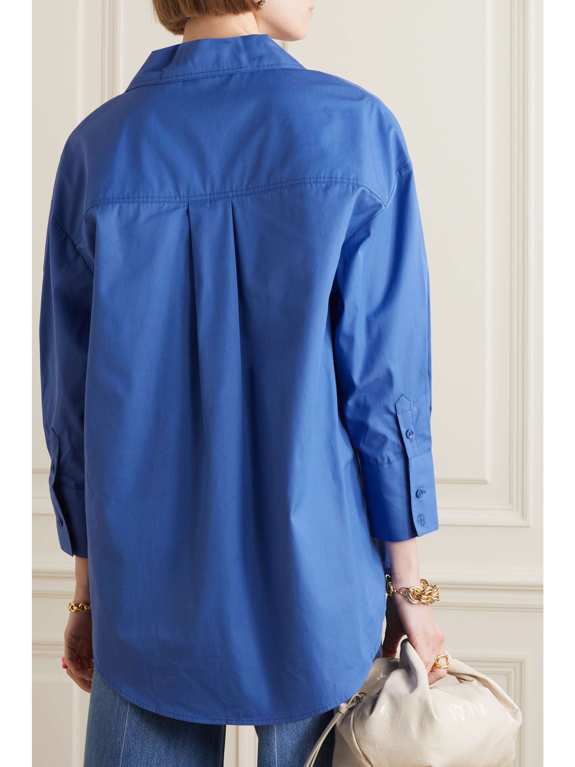 ANINE BING Mika cotton-poplin shirt