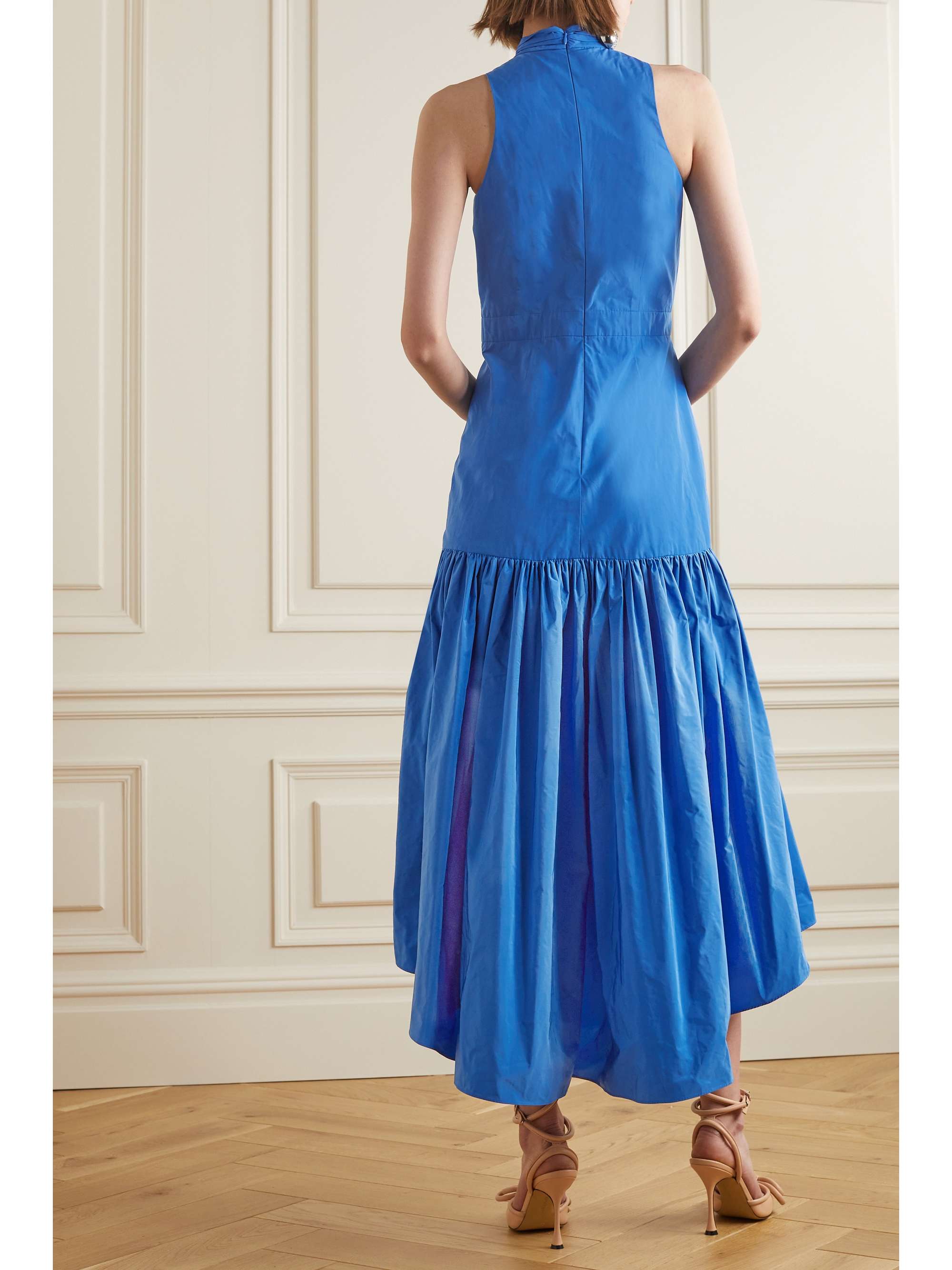 VERONICA BEARD Radley tiered taffeta midi dress