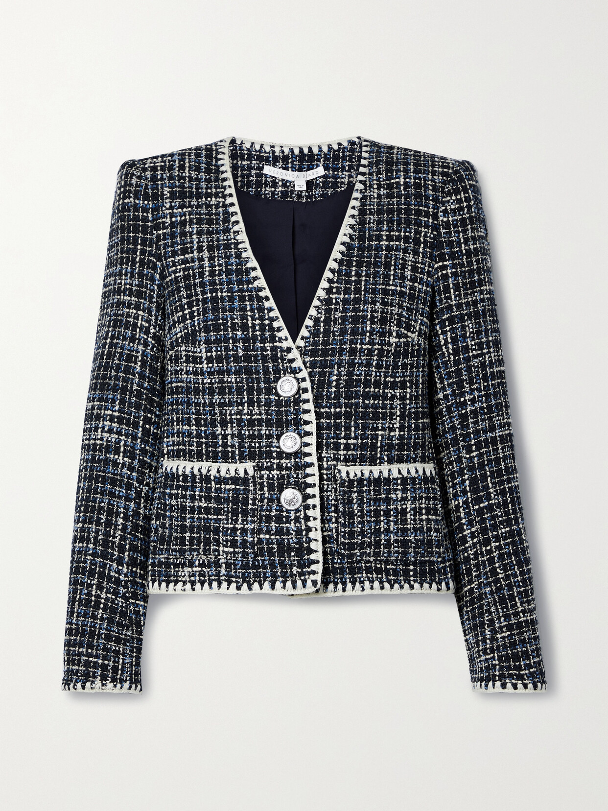 VERONICA BEARD BOSEA COTTON-BLEND TWEED JACKET