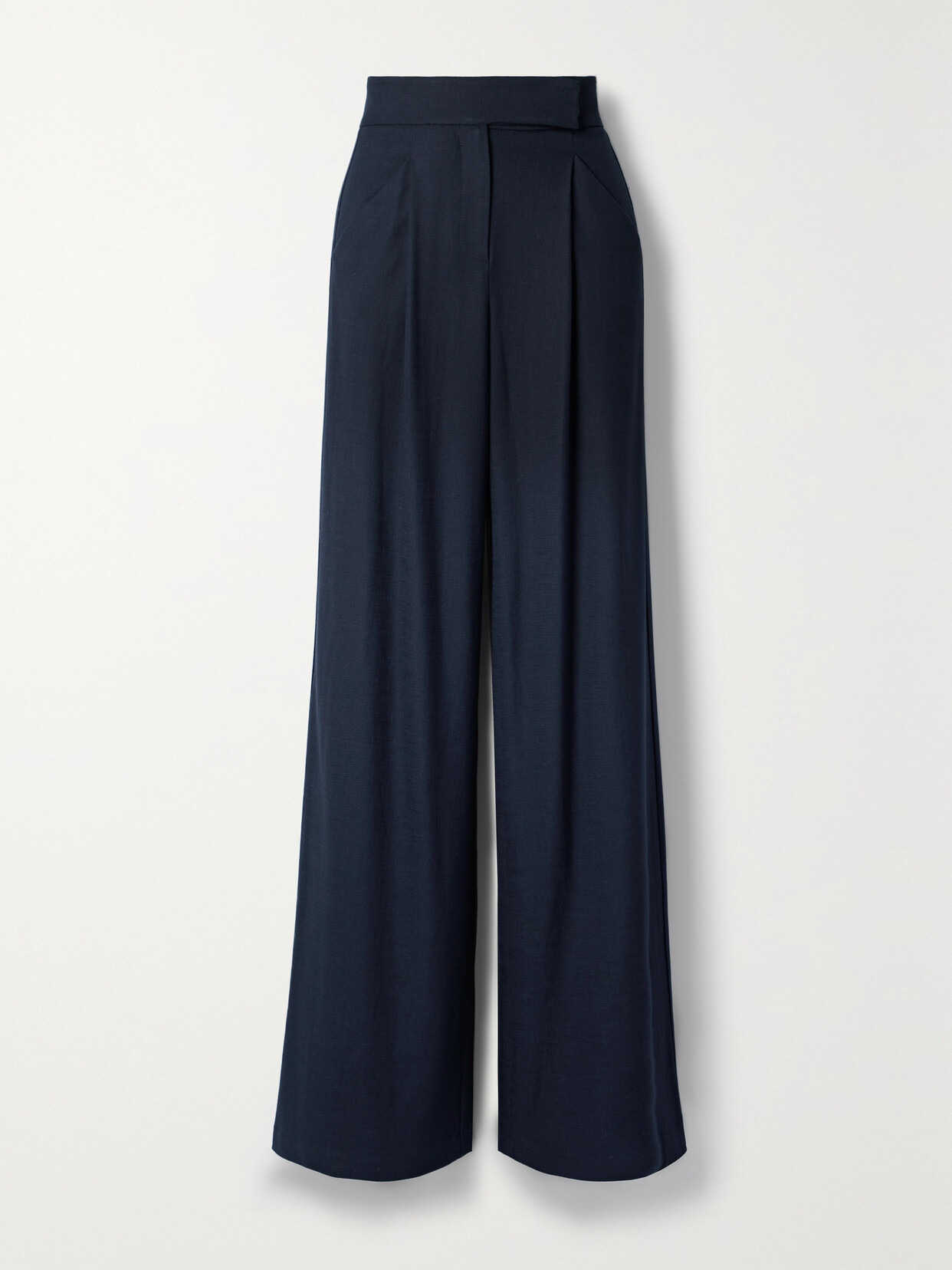 Veronica Beard - Marbeau Pleated Cady Wide-leg Pants - Blue