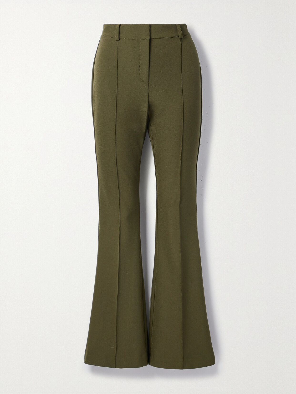 Veronica Beard - Hibiscus Stretch-crepe Flared Pants - Green