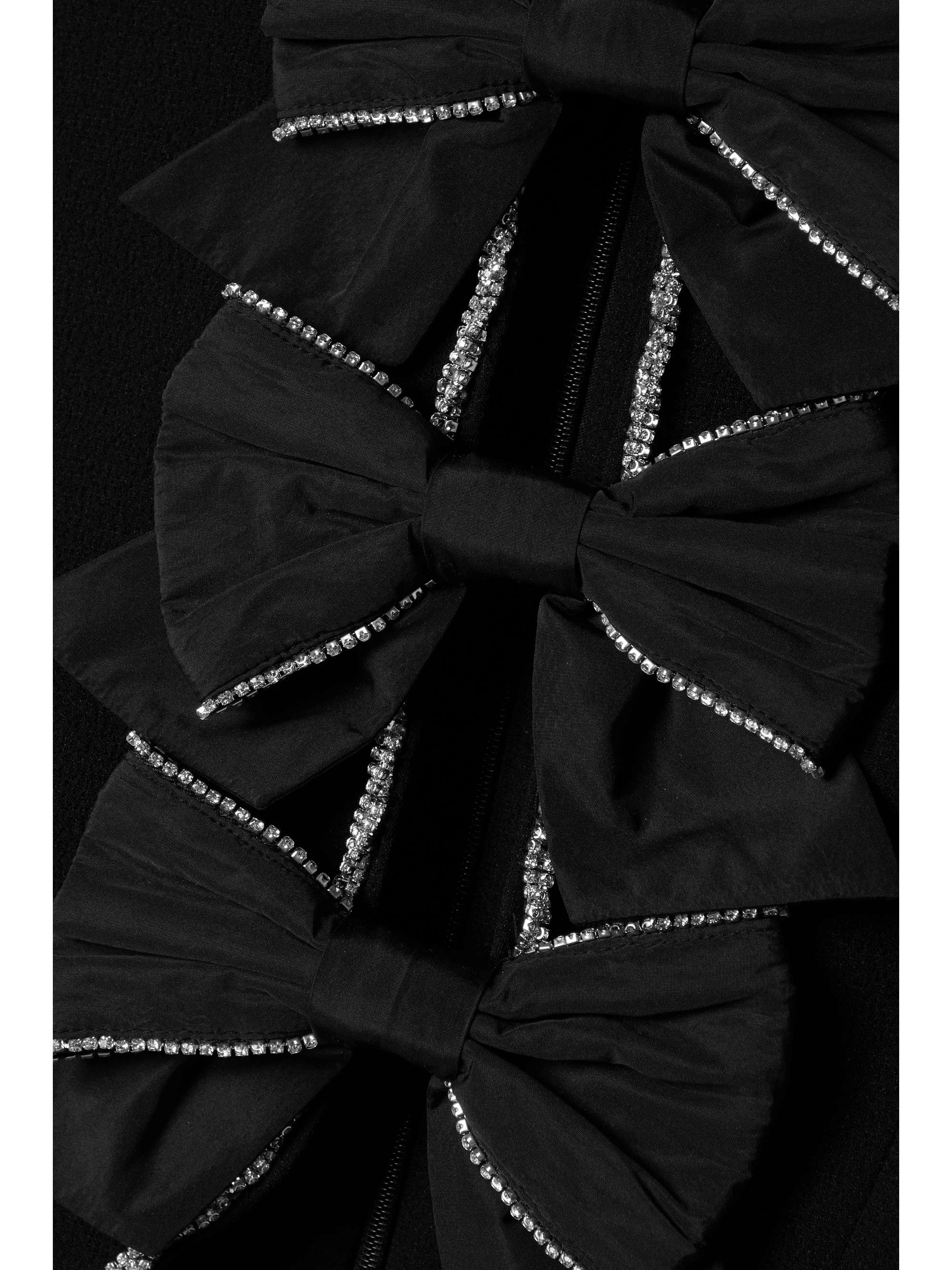 REBECCA VALLANCE Katie crystal-embellished cutout cady mini dress