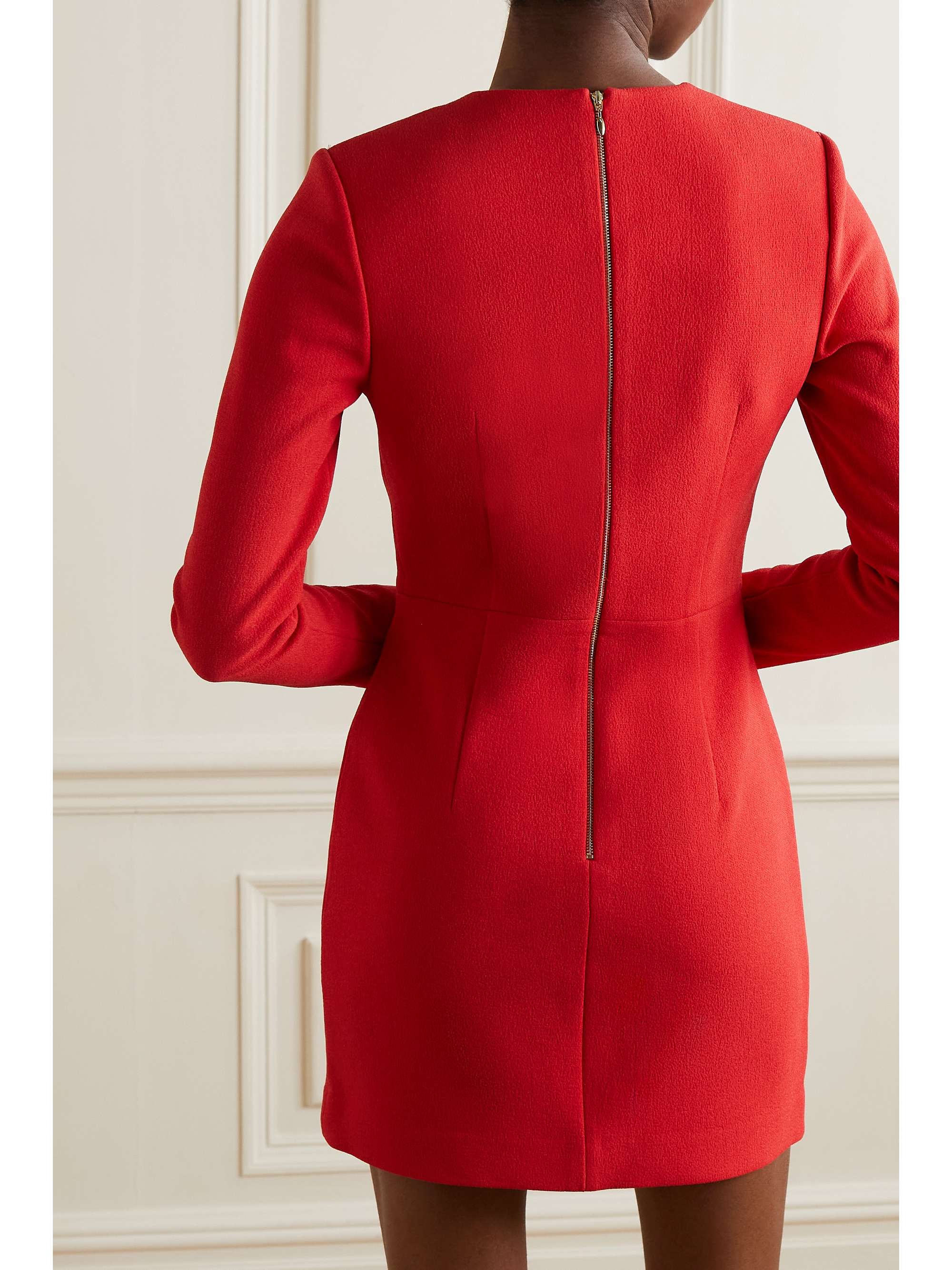 REBECCA VALLANCE Scarlett taffeta-trimmed cutout crepe mini dress