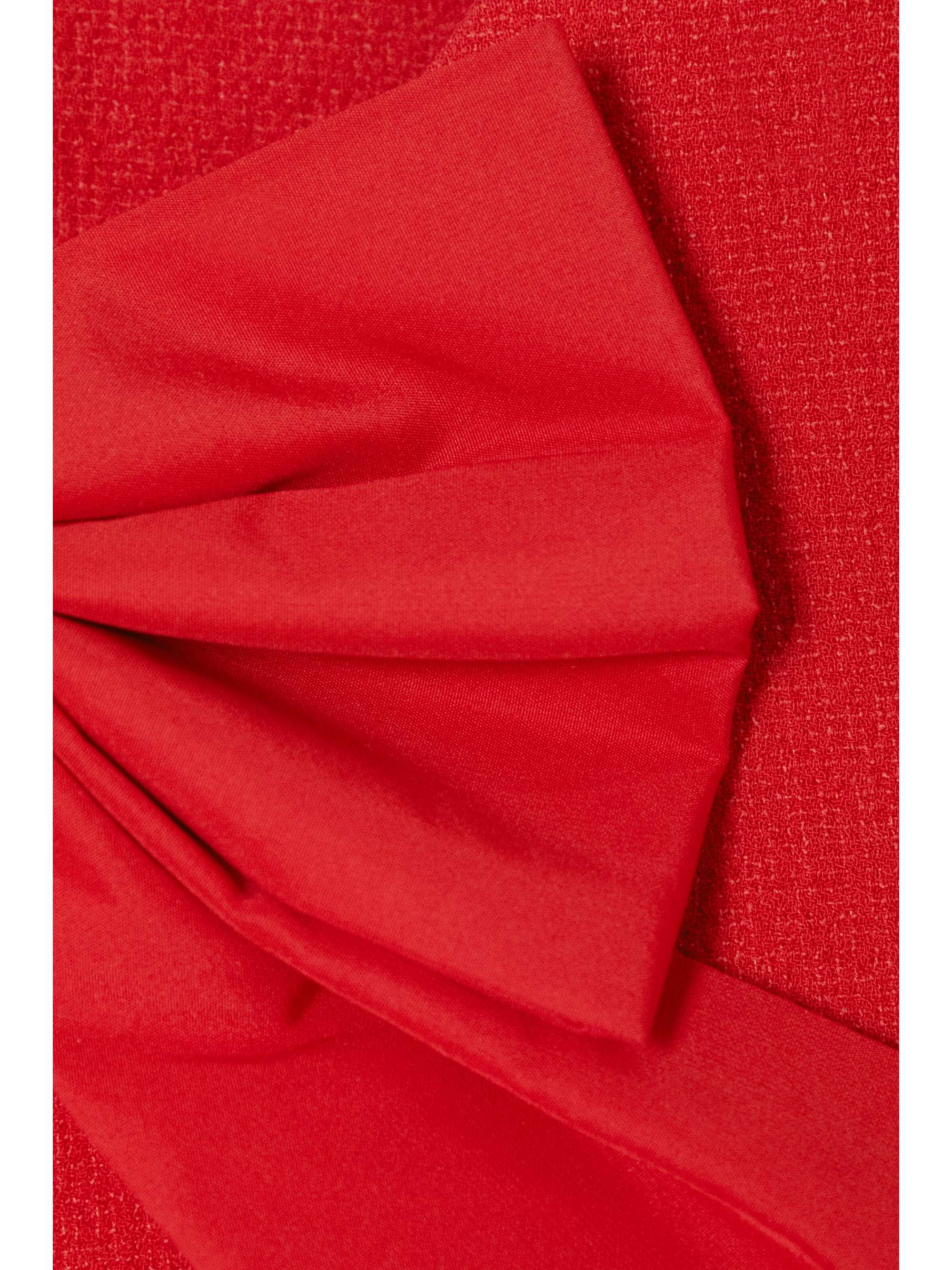 REBECCA VALLANCE Scarlett taffeta-trimmed cutout crepe mini dress