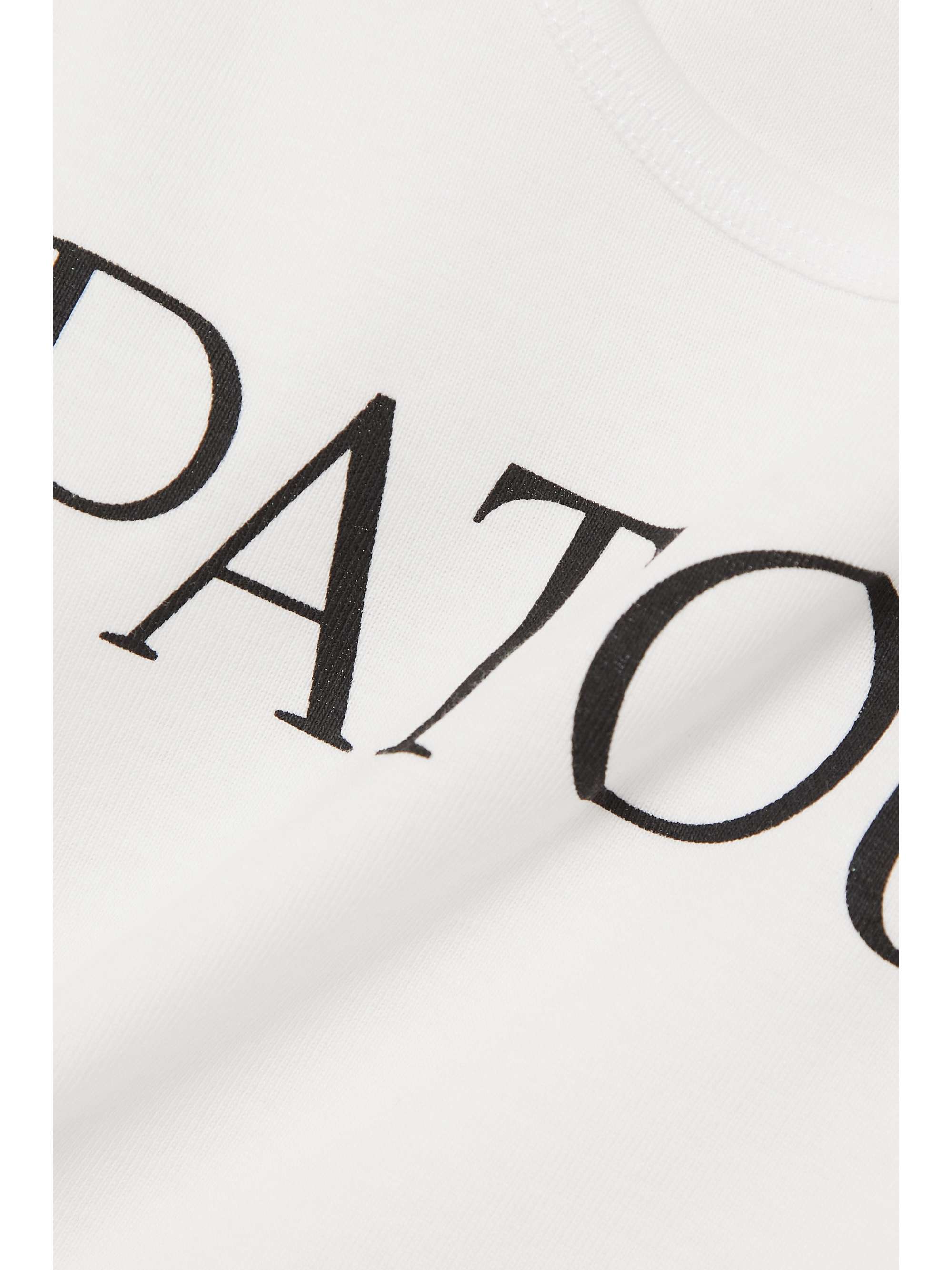 PATOU コットンジャージー タンクトップ プリント入り