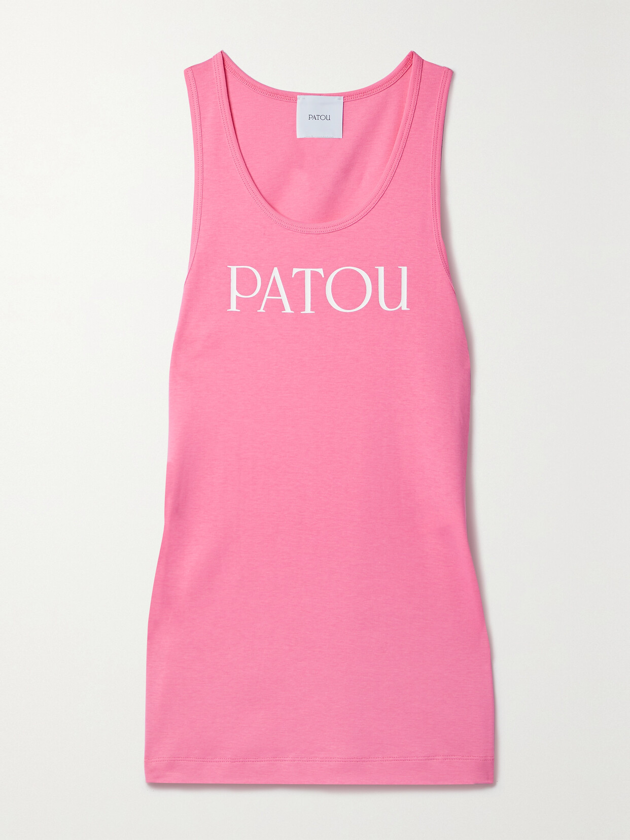 Patou - Iconic Printed Cotton-jersey Tank - Pink