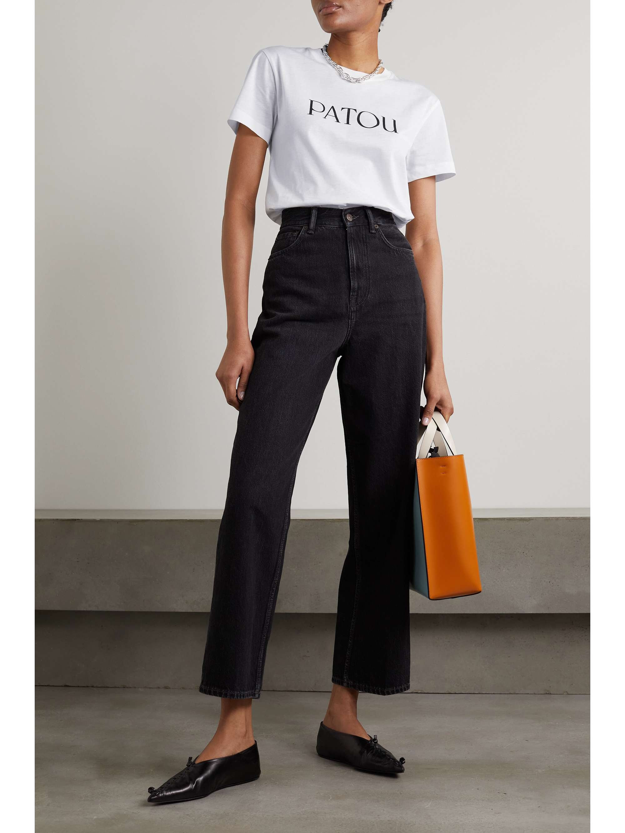 PATOU Essential cotton-jersey T-shirt
