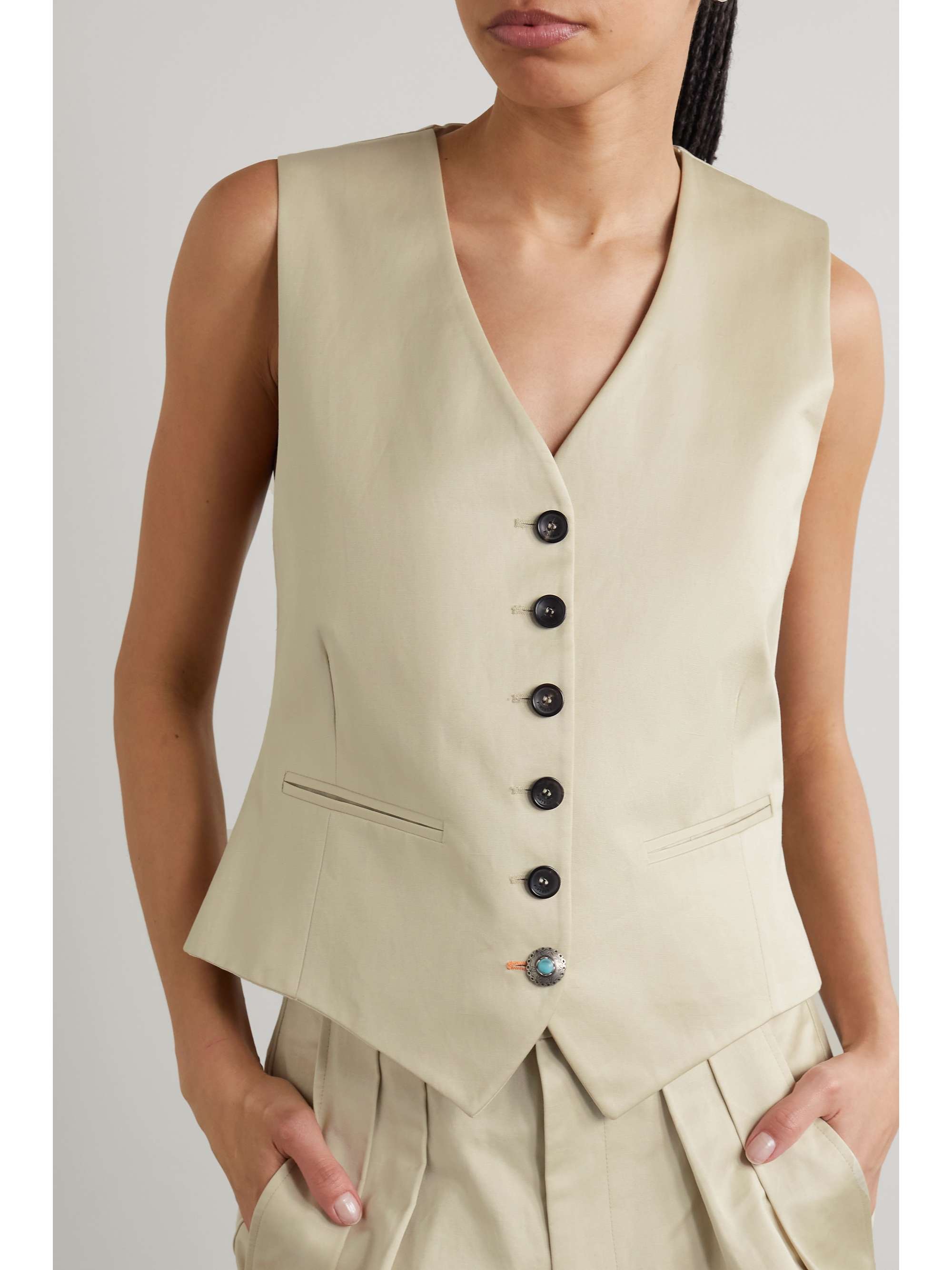 FORTELA Demi cotton-twill vest