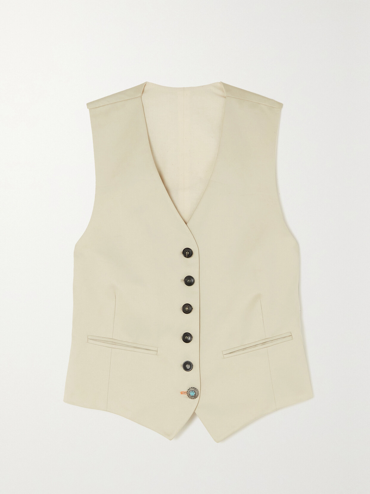 Fortela - Demi Cotton-twill Vest - Cream