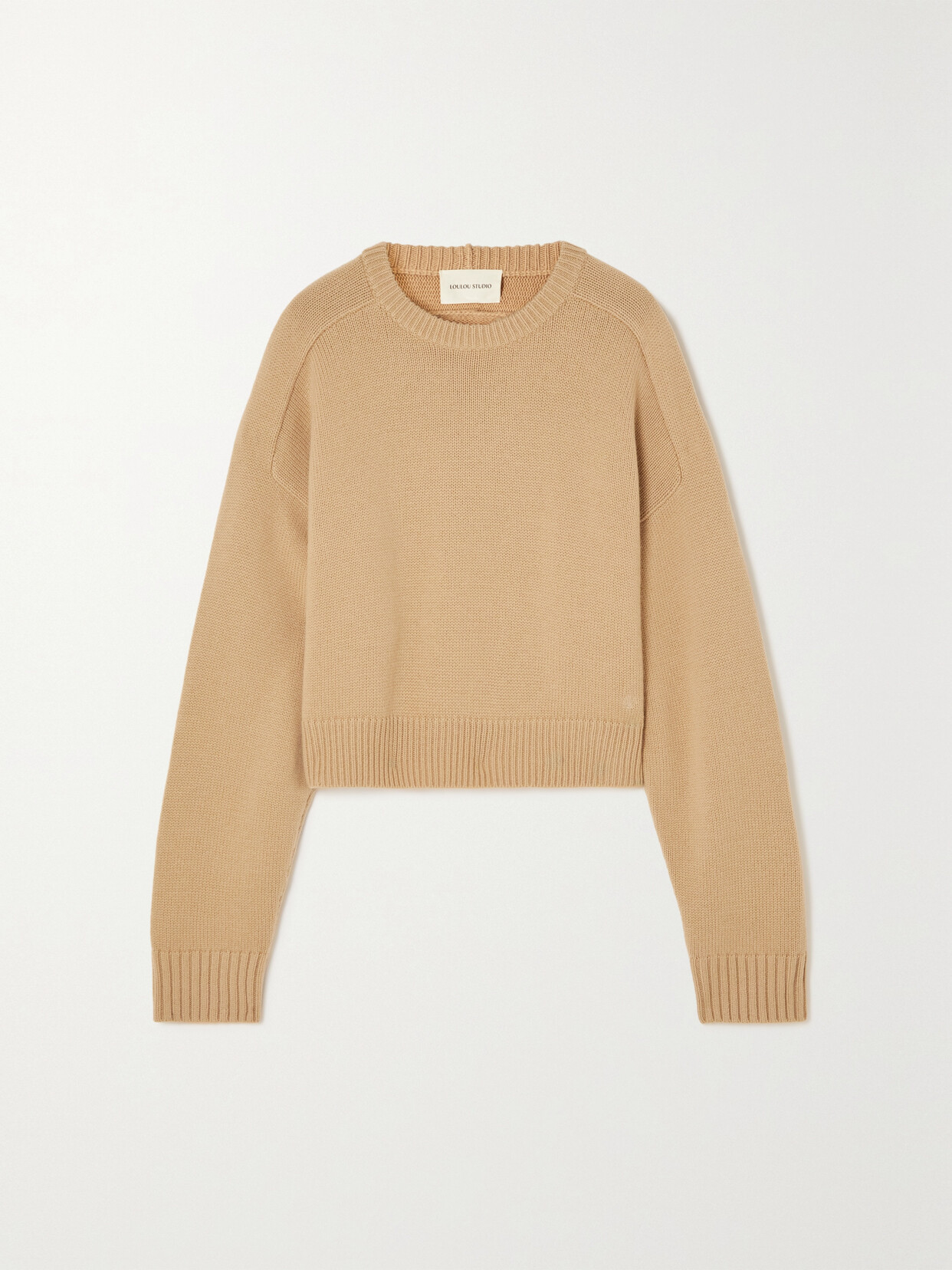 LOULOU STUDIO - Bruzzi Oversized Cropped Wool And Cashmere-blend Sweater - Brown