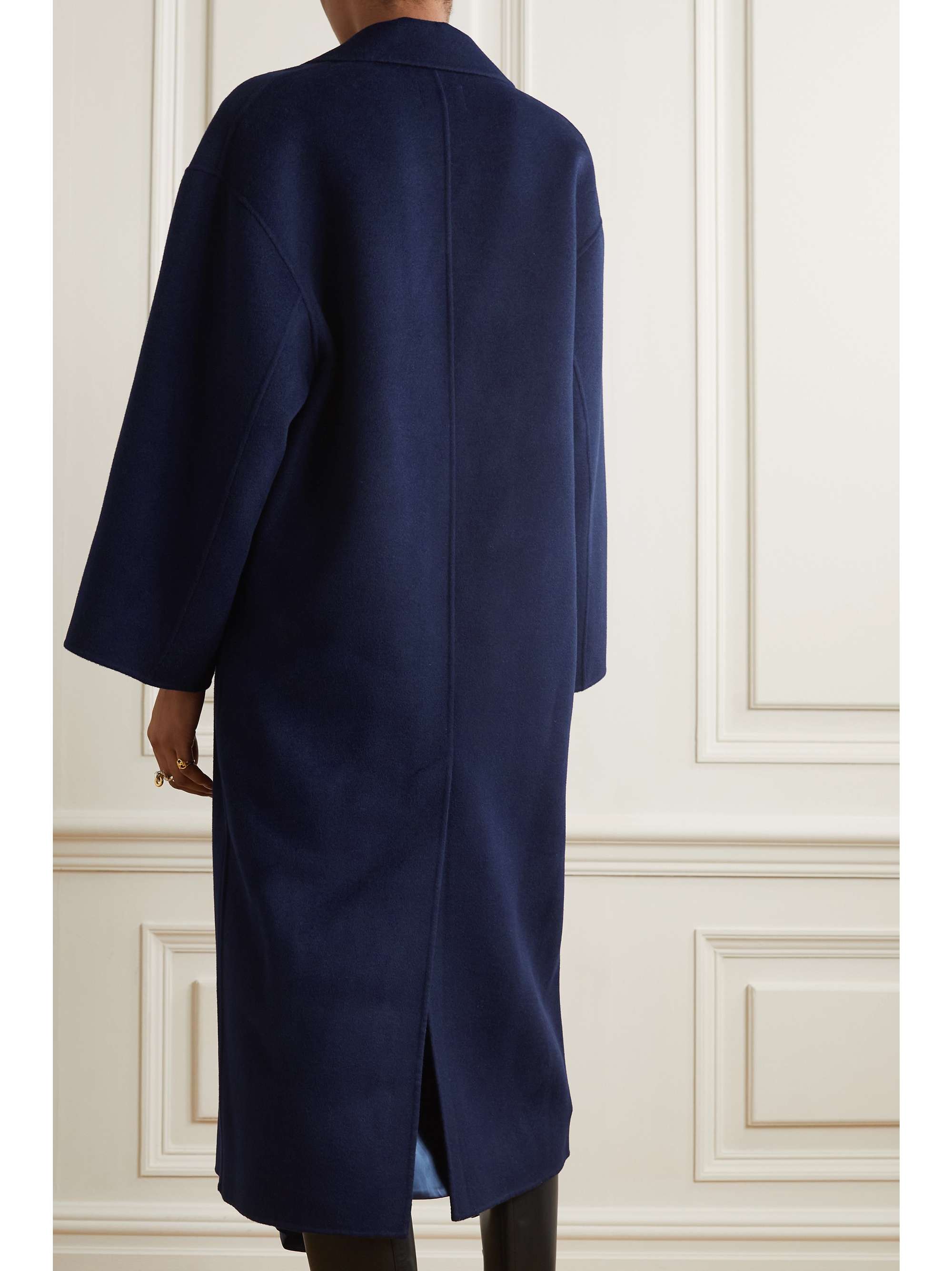 LOULOU DE SAISON Borneo double-breasted wool and cashmere-blend coat