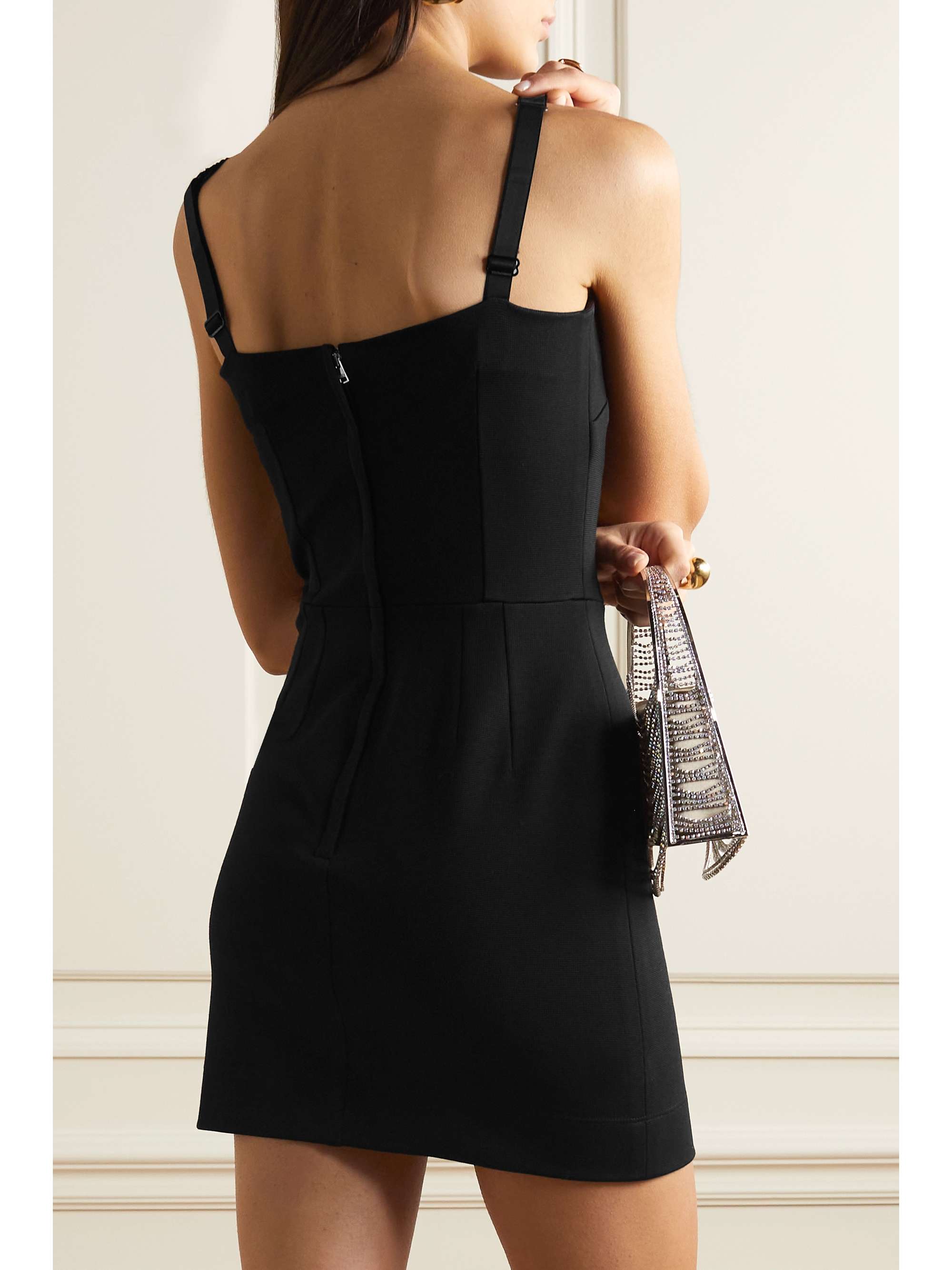 DOLCE & GABBANA Embellished stretch-jersey mini dress