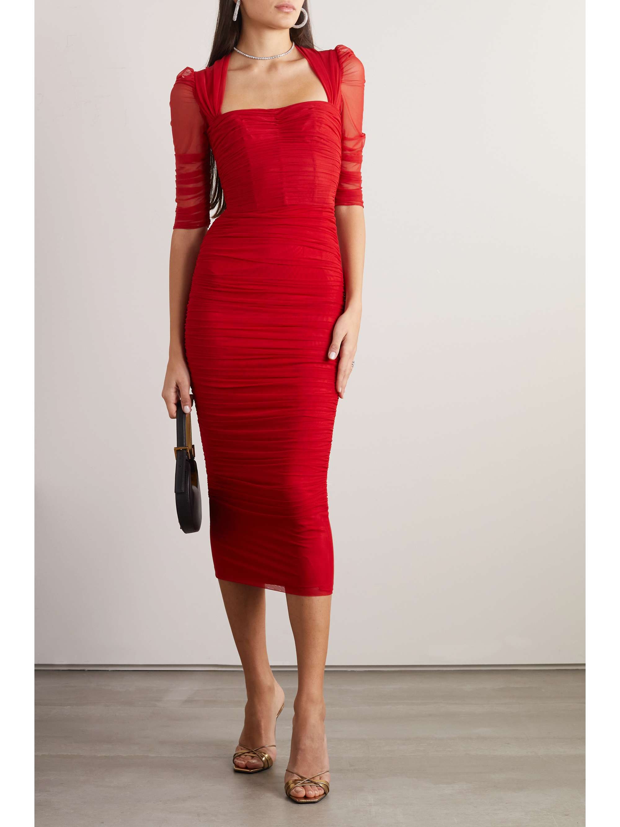 dolce and gabbana red dress