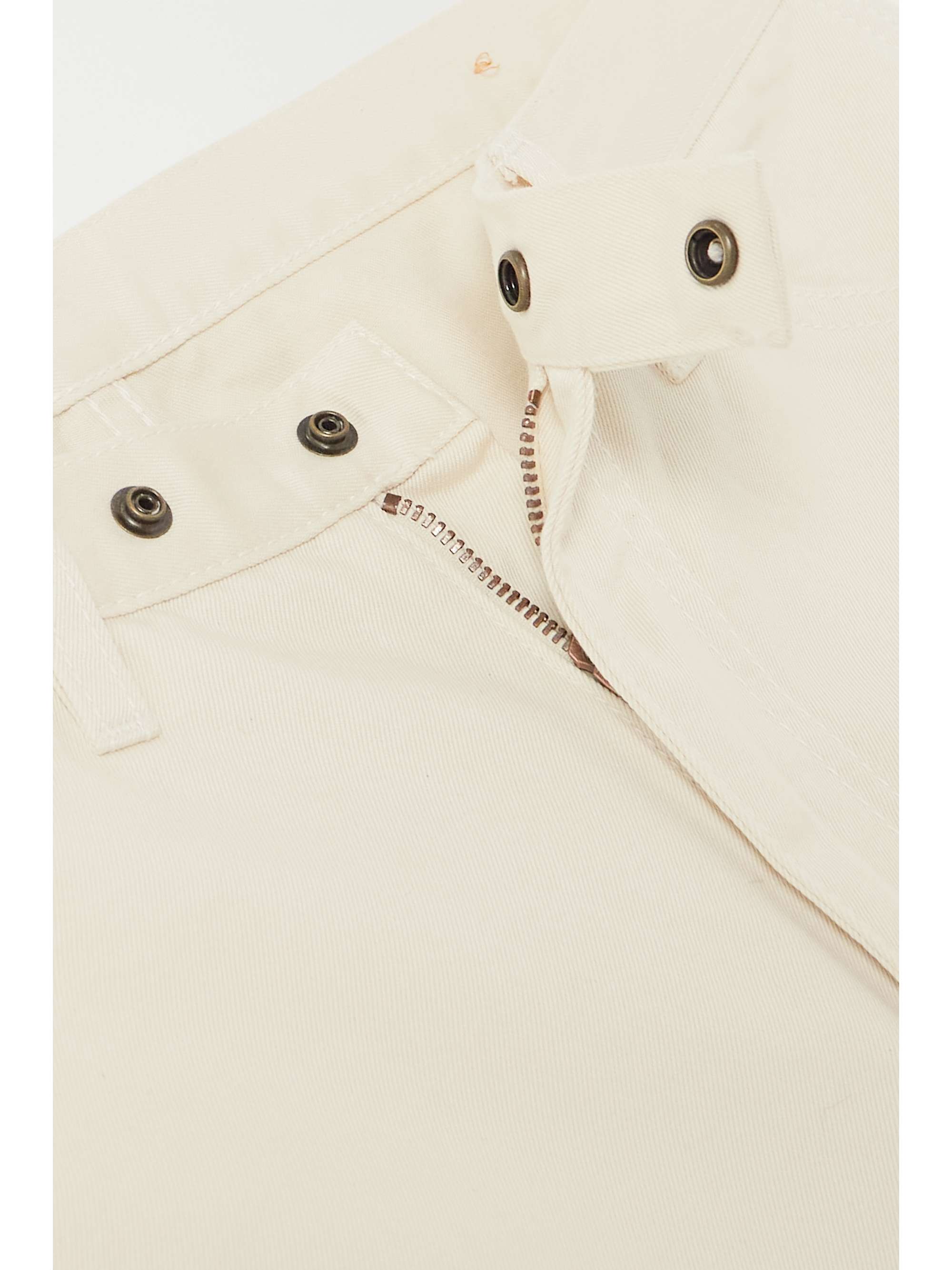 FORTELA Embroidered mid-rise straight-leg jeans