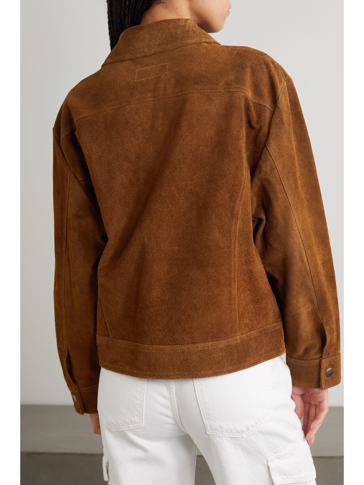 FORTELA WHITNEY PANELED SUEDE JACKET